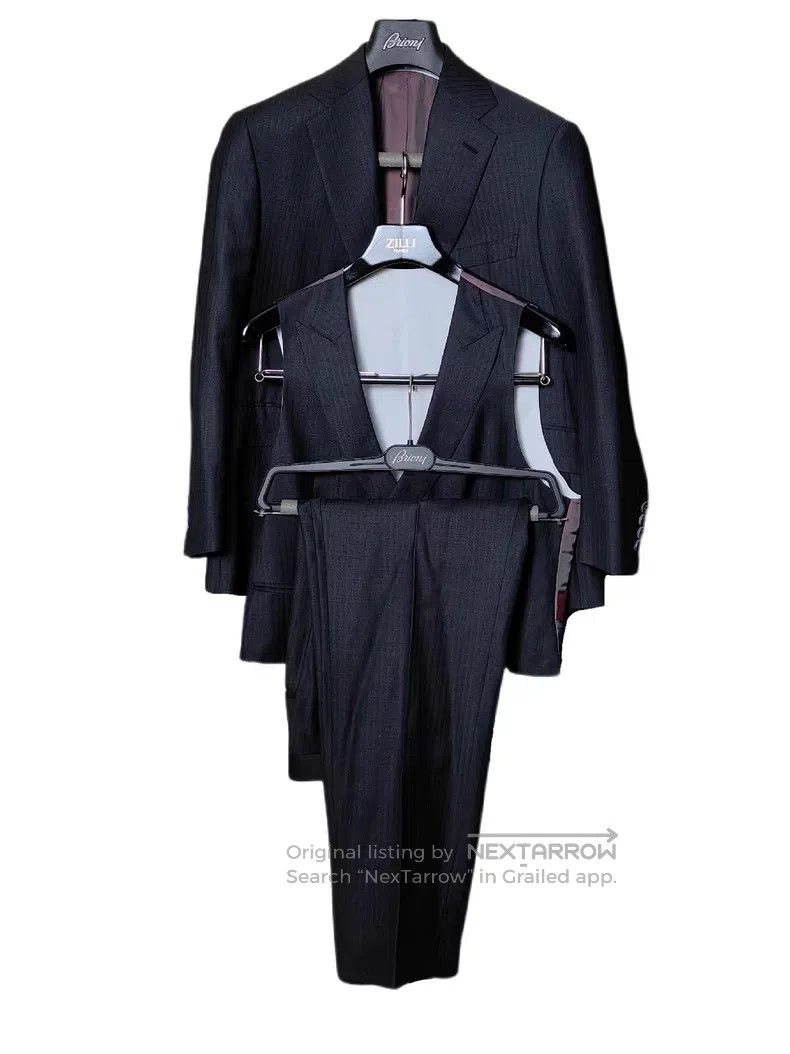 Brioni Brioni Three-piece wool suit set Size US S / EU 44-46 / 1 - 1 Thumbnail