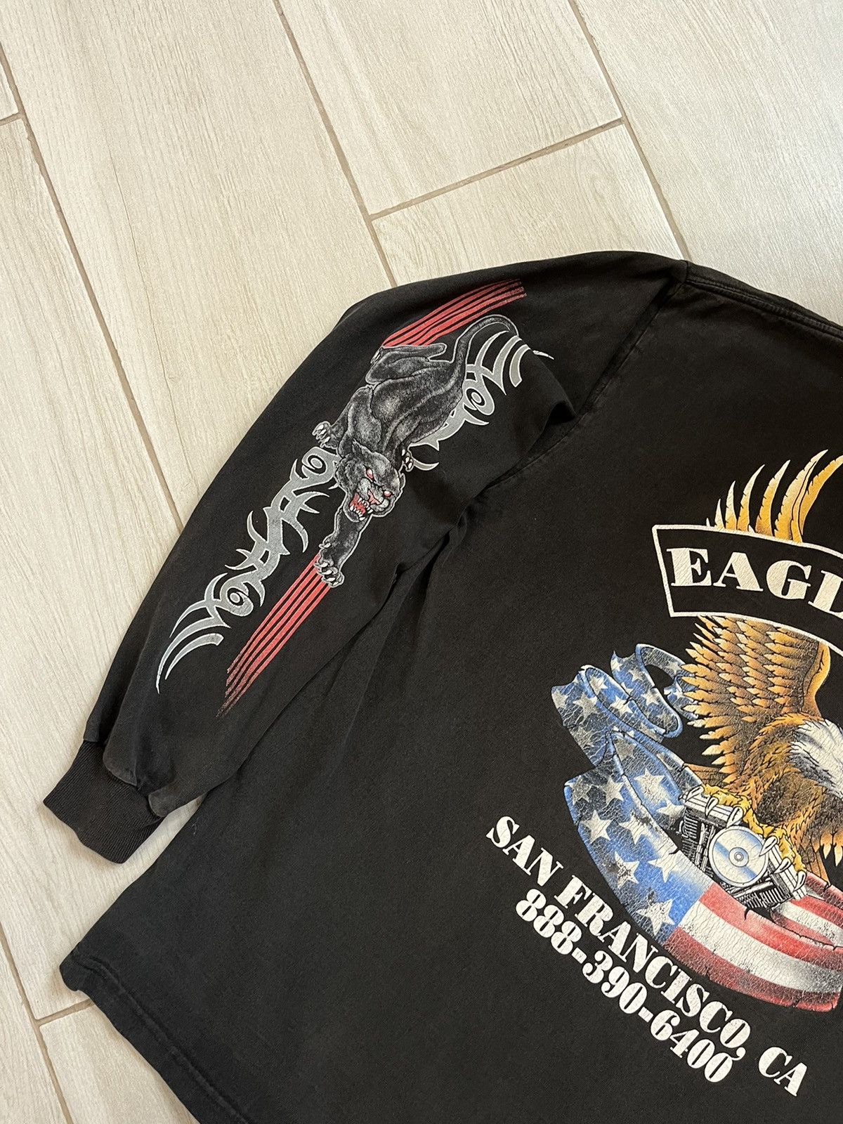 Harley Davidson × Vintage Crazy Vintage Eagle rider longsleeve tshirt San Francisko Size US M / EU 48-50 / 2 - 13 Thumbnail