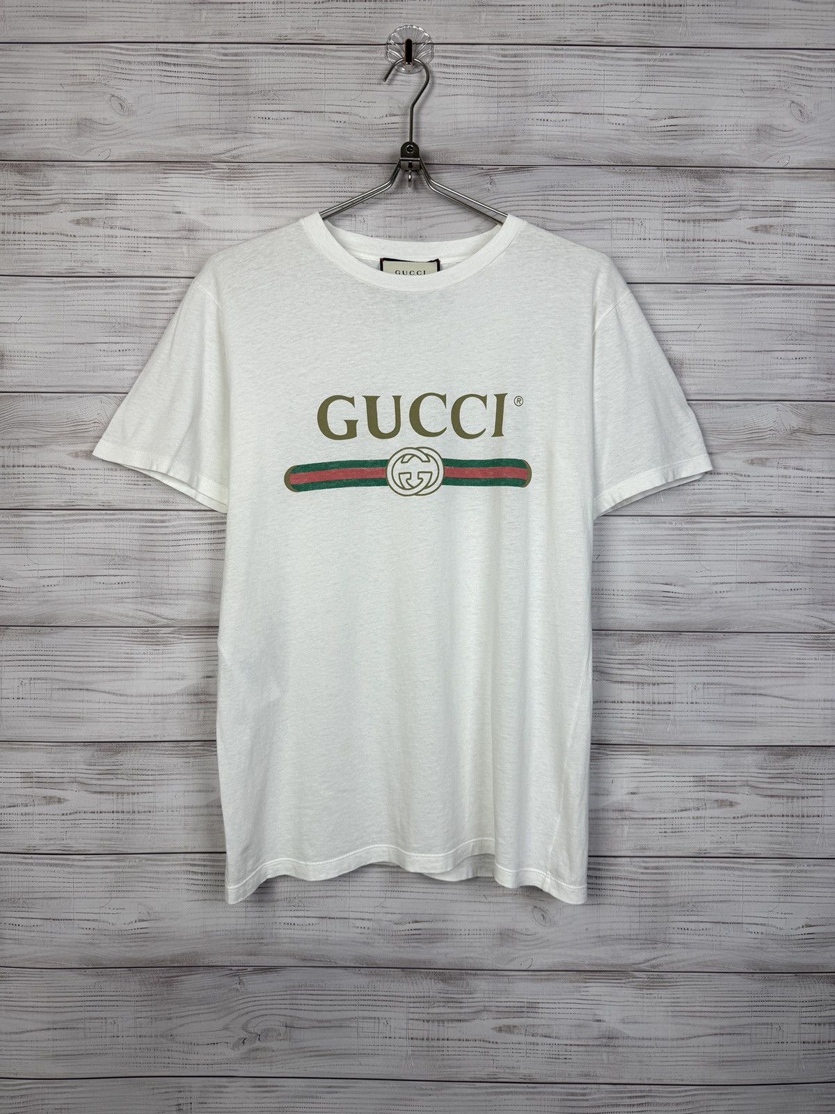 Gucci Gucci Tee Shirt With Big Logo Size US S / EU 44-46 / 1 - 1 Thumbnail