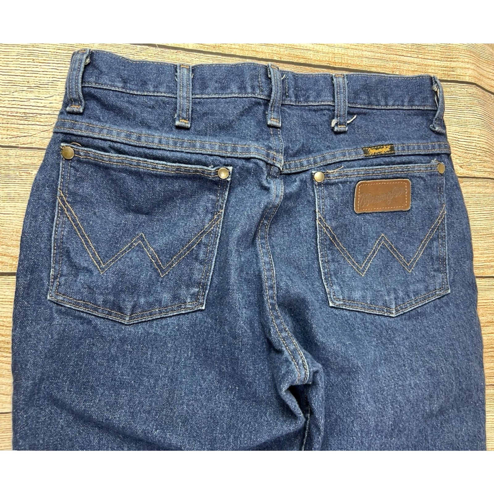 Wrangler VINTAGE Wrangler Jeans Mens Slim Denim Blue 30x32 36MWZ Western Cowboy Retro 5-Pocket Size US 30 / EU 46 - 8 Thumbnail