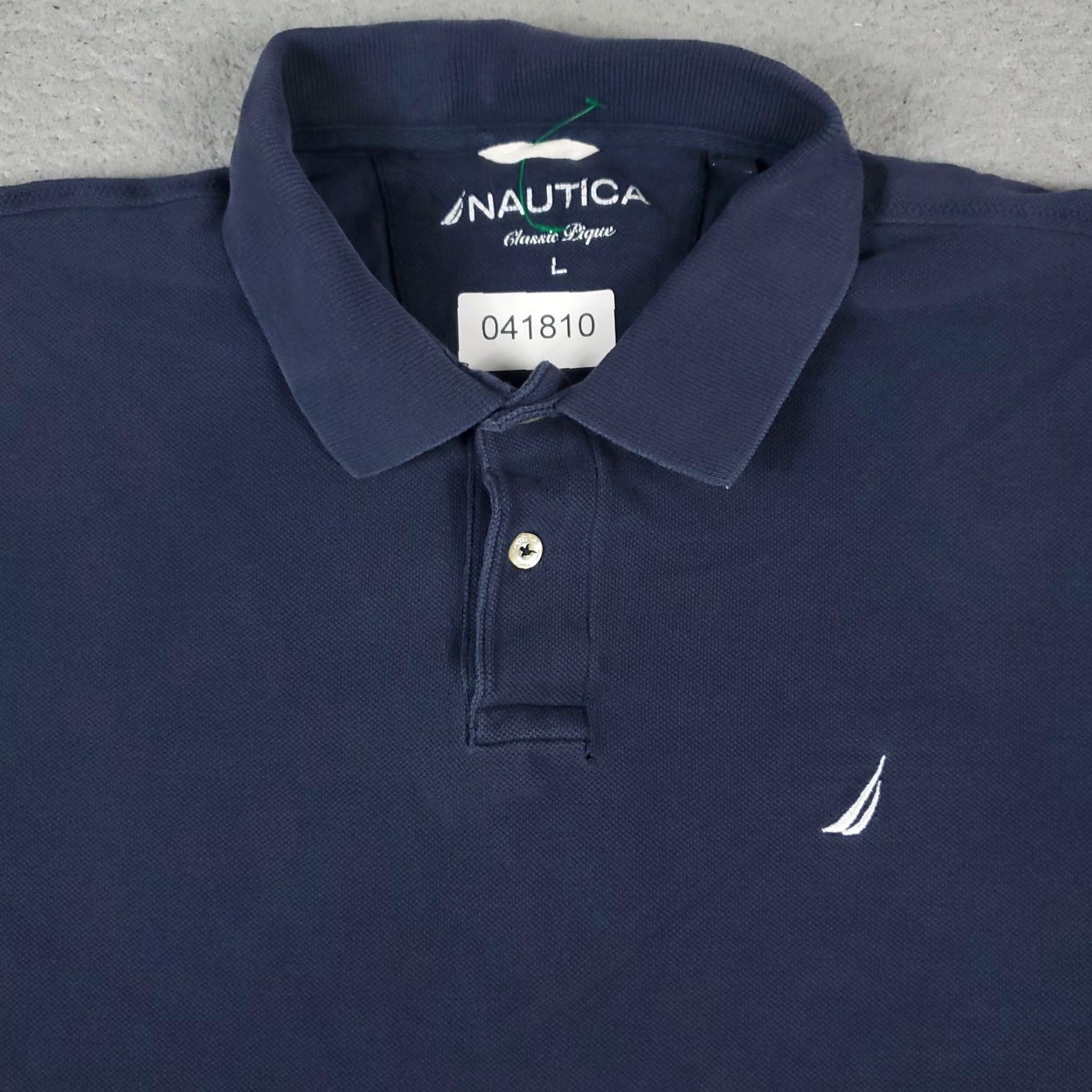 Nautica Nautica Polo Shirt Mens Large Blue Golf Casual Short Sleeve Adult Regular Cotton Blend Solid Button Polo Mens L Blue Golf-themed 90s? Size US L / EU 52-54 / 3 - 2 Thumbnail