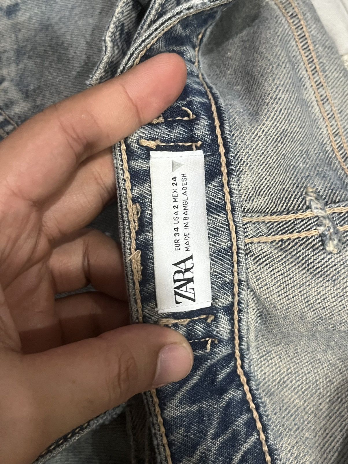 Tripp NYC Vintage Zara Tactical Cargo Grey Washed Baggy Jeans Size US 28 / EU 44 - 17 Thumbnail