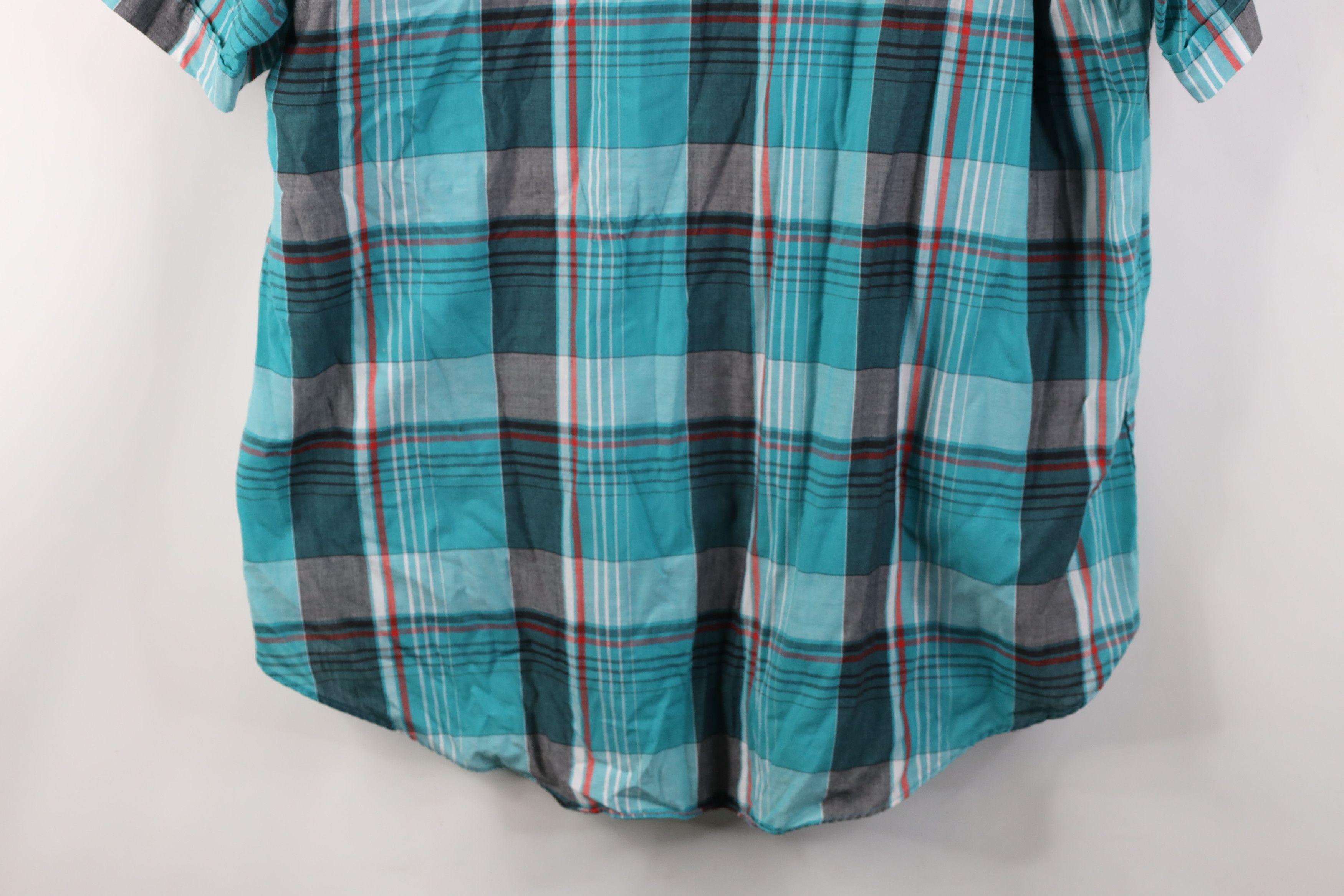 Vintage Vintage 90s Rockabilly Snap Button Short Sleeve Shirt Plaid Size US XL / EU 56 / 4 - 13 Thumbnail