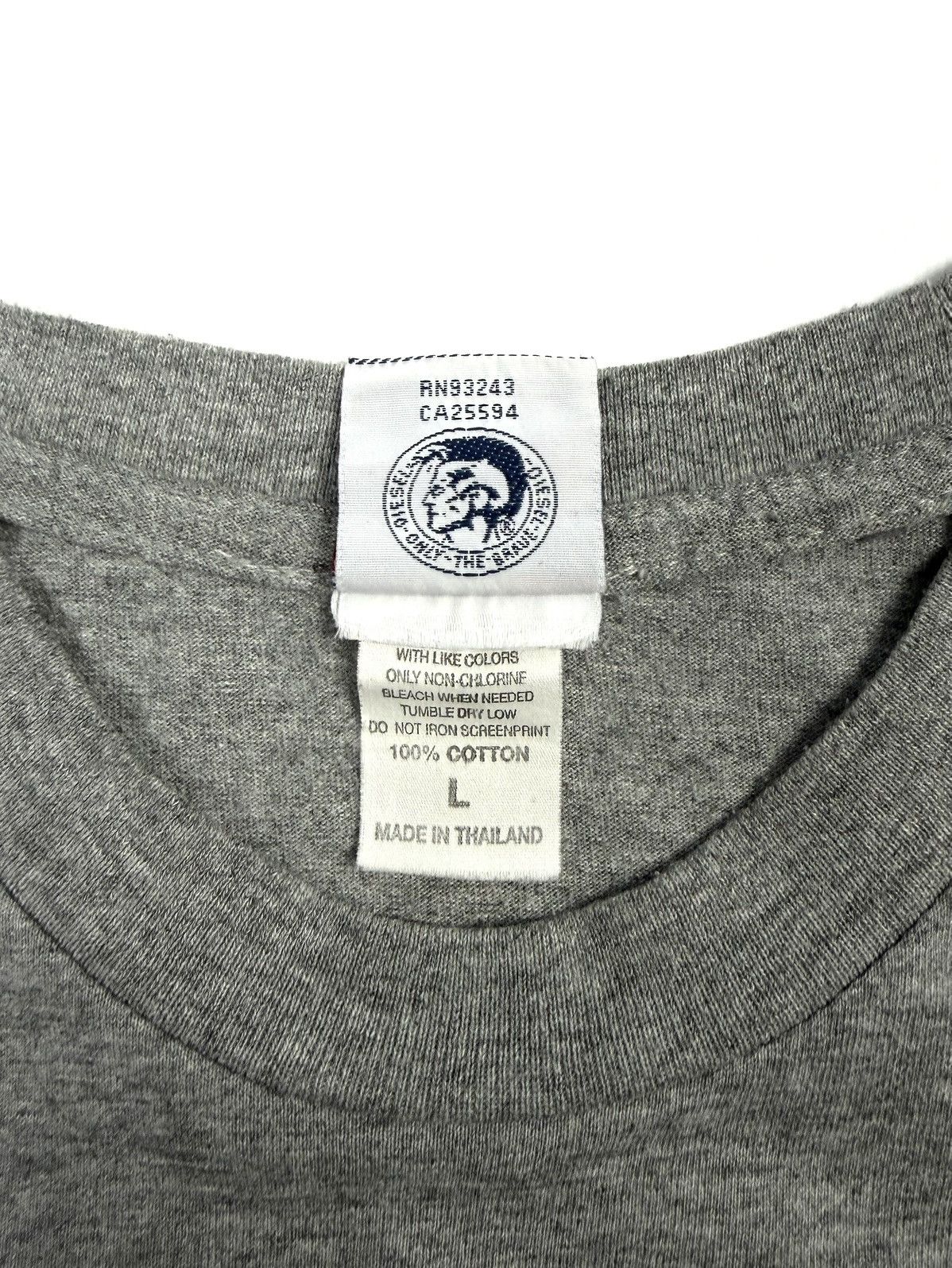 Diesel Diesel Denim Division Vintage Tee Y2K Gray Archive Size US L / EU 52-54 / 3 - 11 Thumbnail