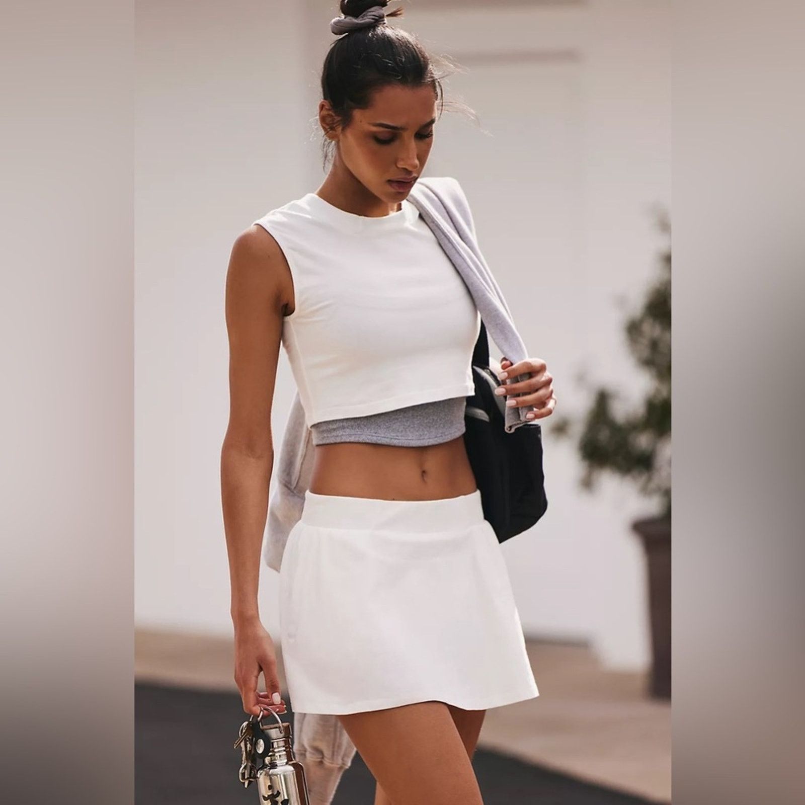 Free People FREE PEOPLE MOVEMENT HOT SHOT L Skort Set Skirt Shorts Crop Size L / US 10 / IT 46 - 1 Thumbnail