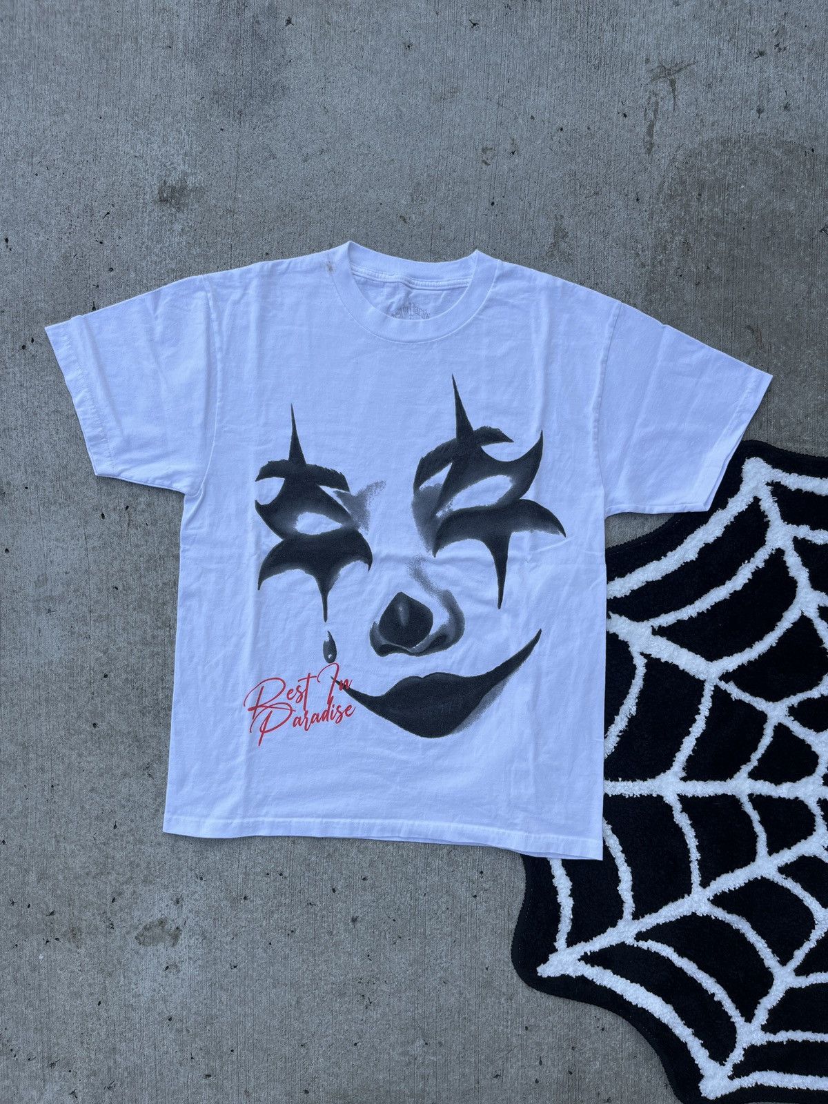 Other Y2k Rest In Paradise Japanese white clown graphic tee-shirt Size US M / EU 48-50 / 2 - 1 Thumbnail