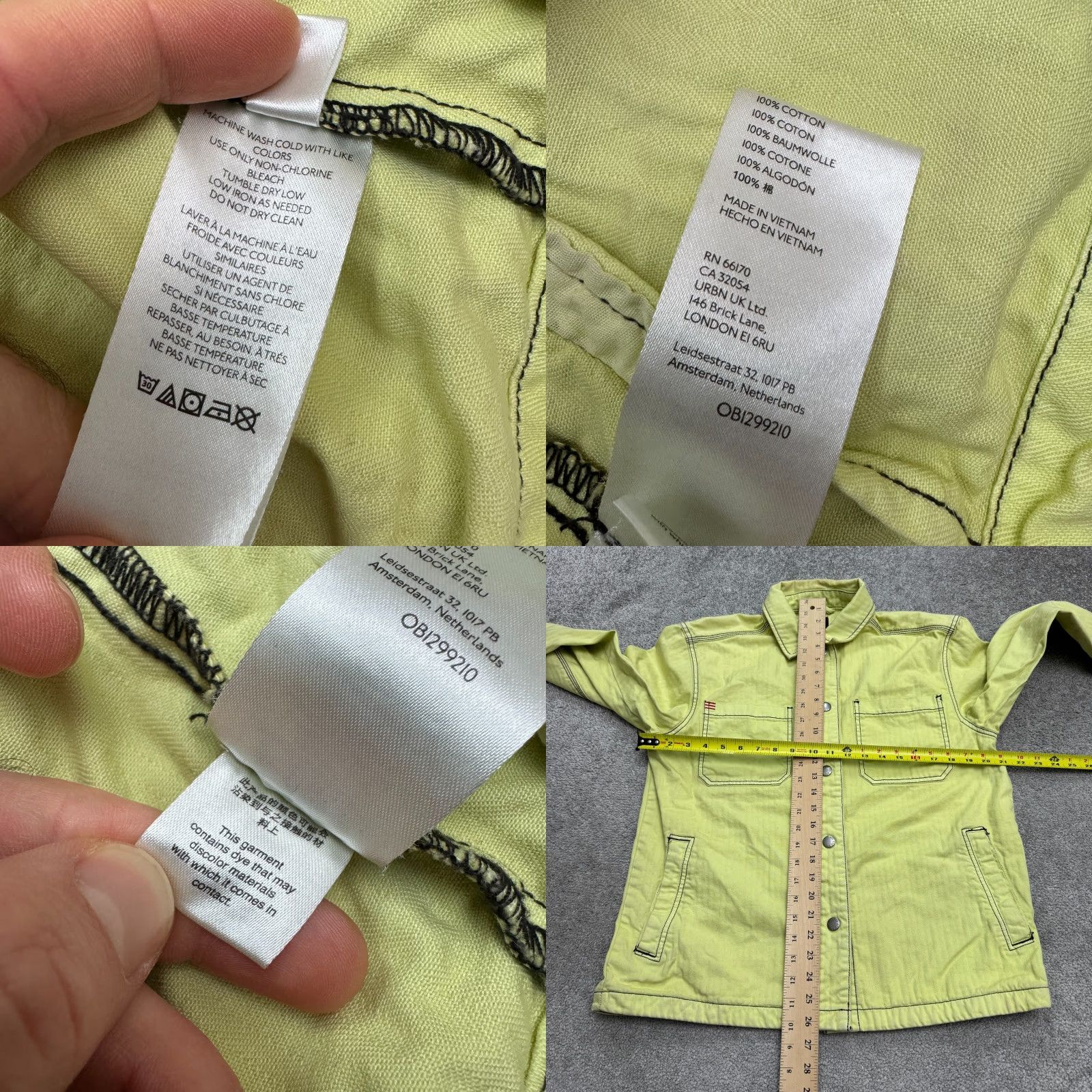 Bdg BDG Urban Outfitters Utility Jacket Mens Small Gray Snap Button Up Polyester Coat/ Jacket All Seasons Outdoor Casual Travel Size US S / EU 44-46 / 1 - 9 Thumbnail