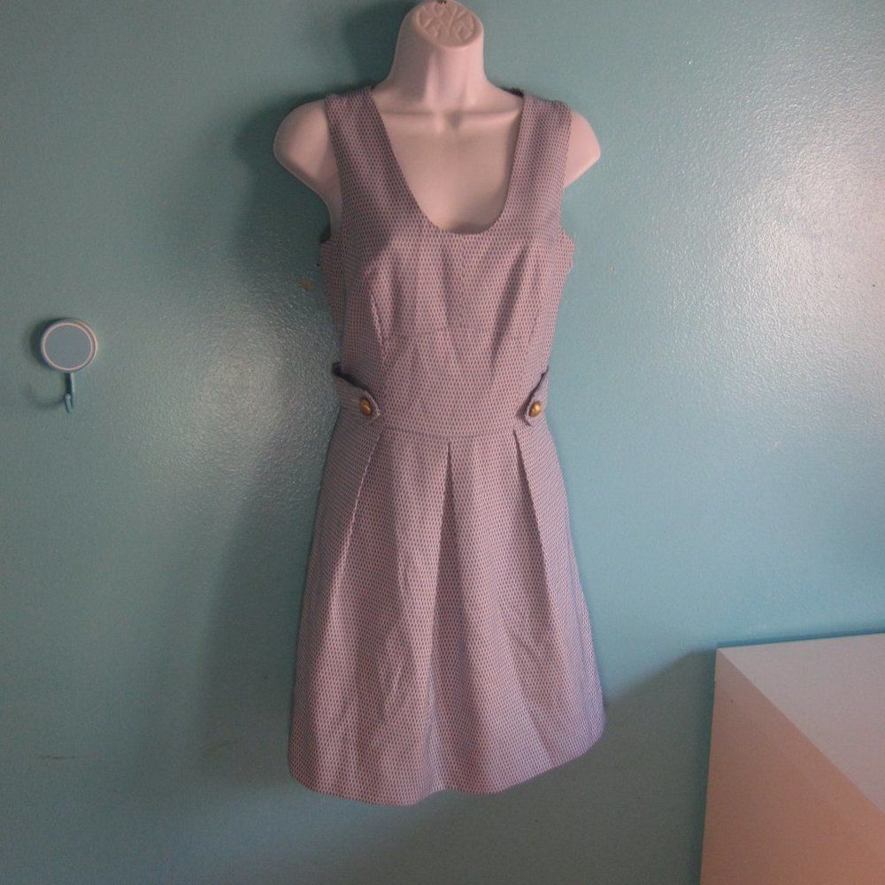 Kate Spade Kirribilla San Francisco Womens Dress Size 4 Blue Diamond Pr Size S / US 4 / IT 40 - 6 Thumbnail