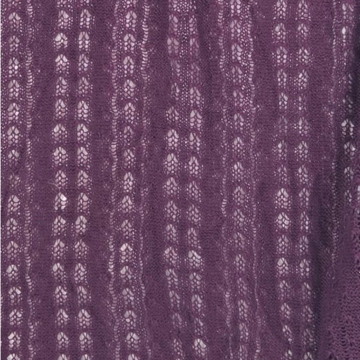 Other Caslon | Deep purple Lace Knit Cardigan | Size Large Size L / US 10 / IT 46 - 3 Thumbnail