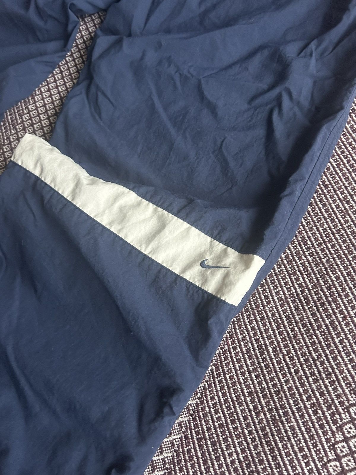 Nike Vintage 00s Nike Sportswear Mens Pants Blue Small Swoosh XL Size US 36 / EU 52 - 4 Thumbnail