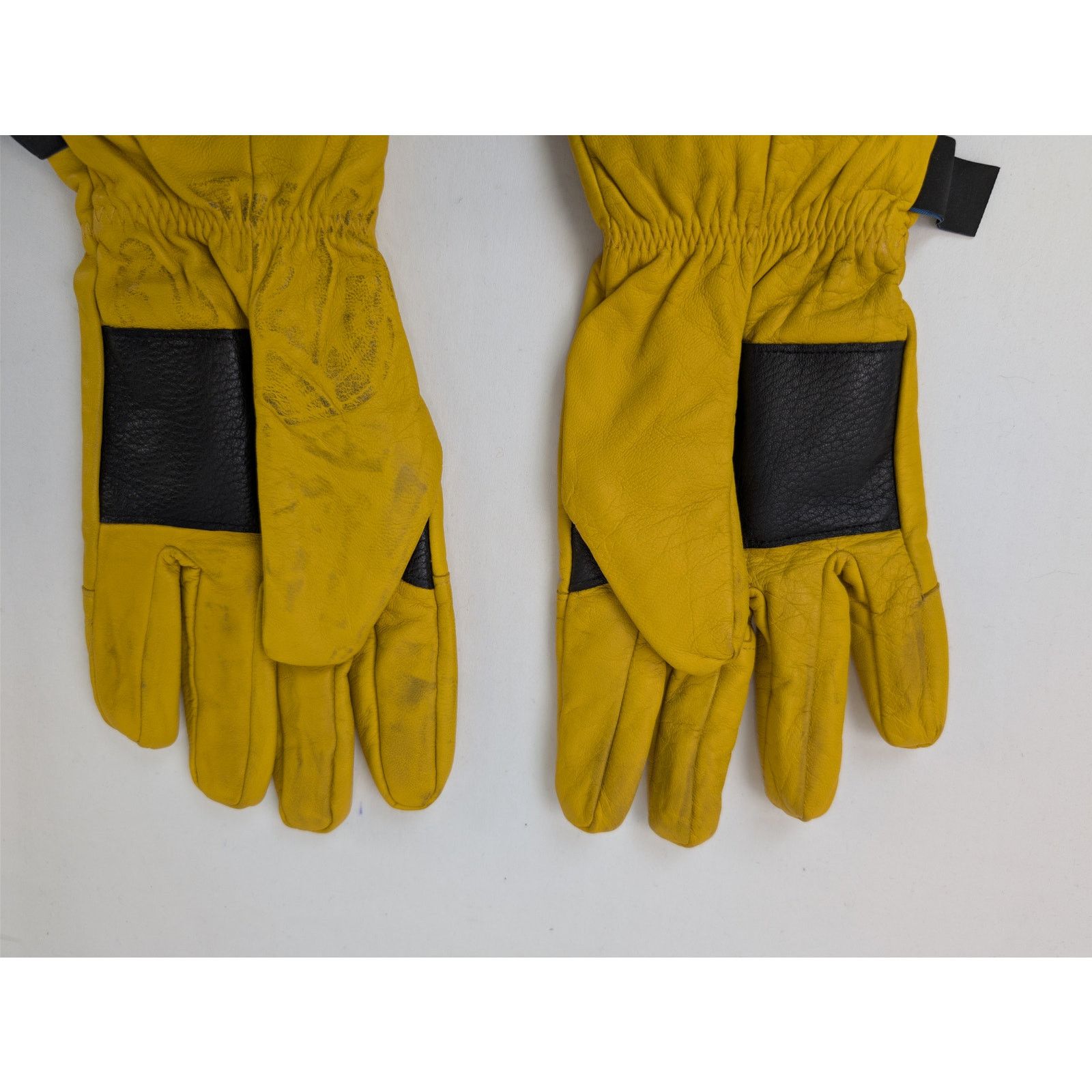 Off-White o1rshd1 Size: 10 / Distressed Logo Rib Cuff Gloves in Yellow Size ONE SIZE - 6 Thumbnail