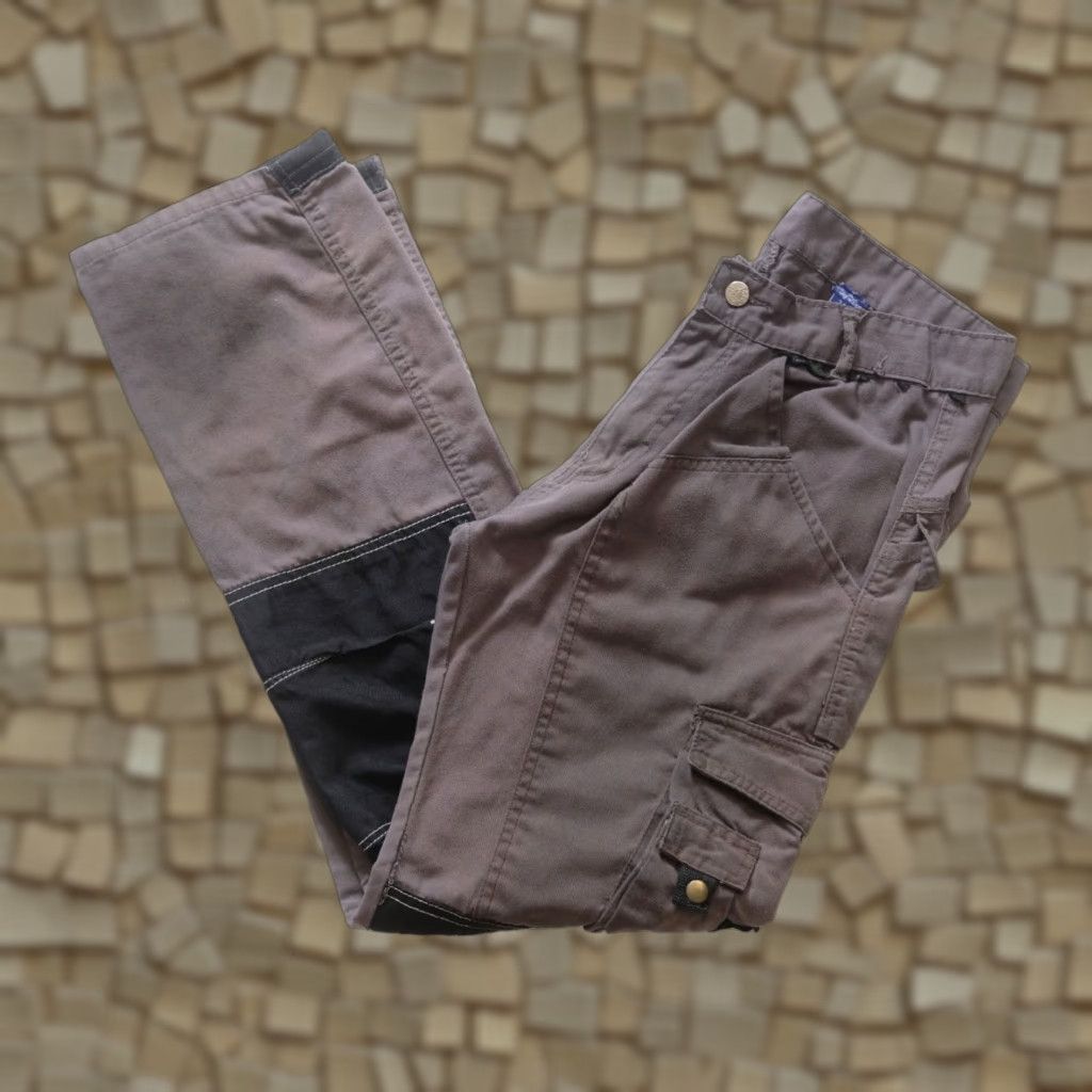 Vintage VINTAGE SKYLINE WEARS CARGO PANTS Gray Men 34x32 Cargo Workwear Cotton 90s Grunge Hip Hop Straight 32" Inseam Mens Size US 34 / EU 50 - 1 Thumbnail