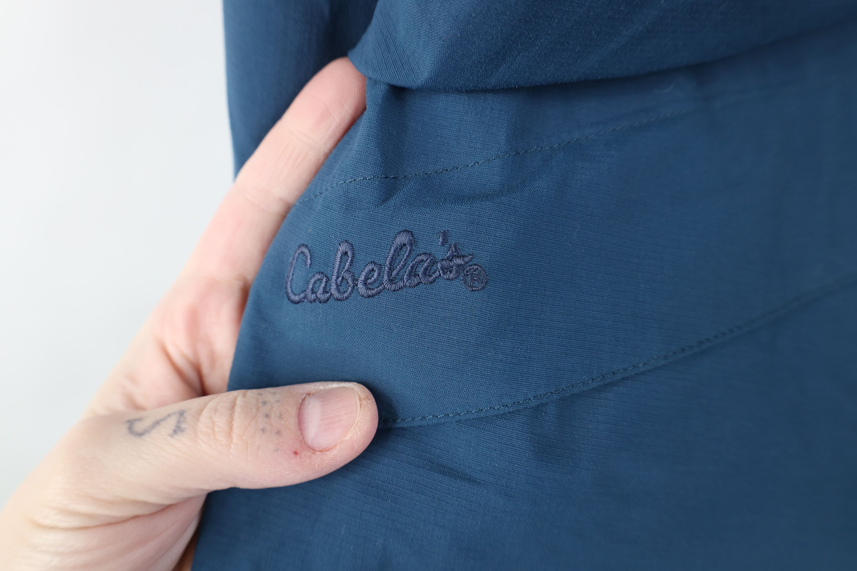 Cabelas Vintage 90s Cabelas Goretex Hooded Rain Jacket Blue Size M / US 6-8 / IT 42-44 - 4 Thumbnail