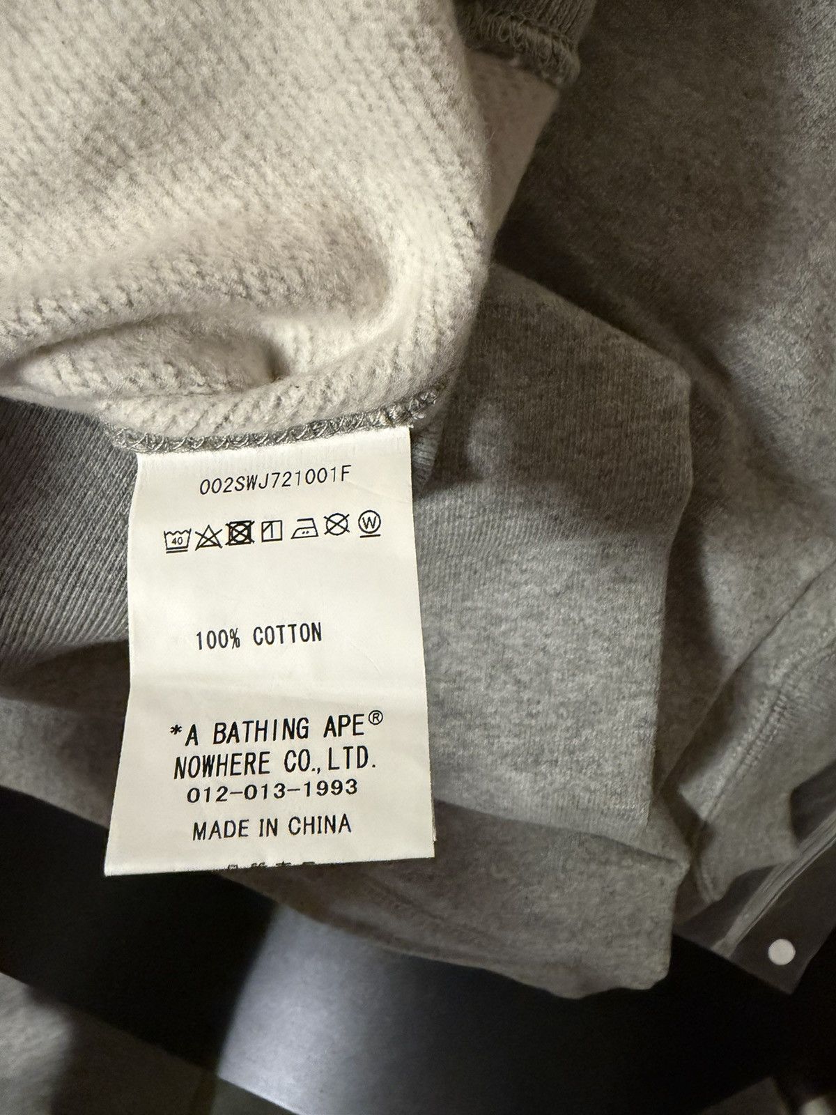 Bape New Bape A Bathing Ape Baby Milo Japan size Small Grey Size US S / EU 44-46 / 1 - 9 Thumbnail
