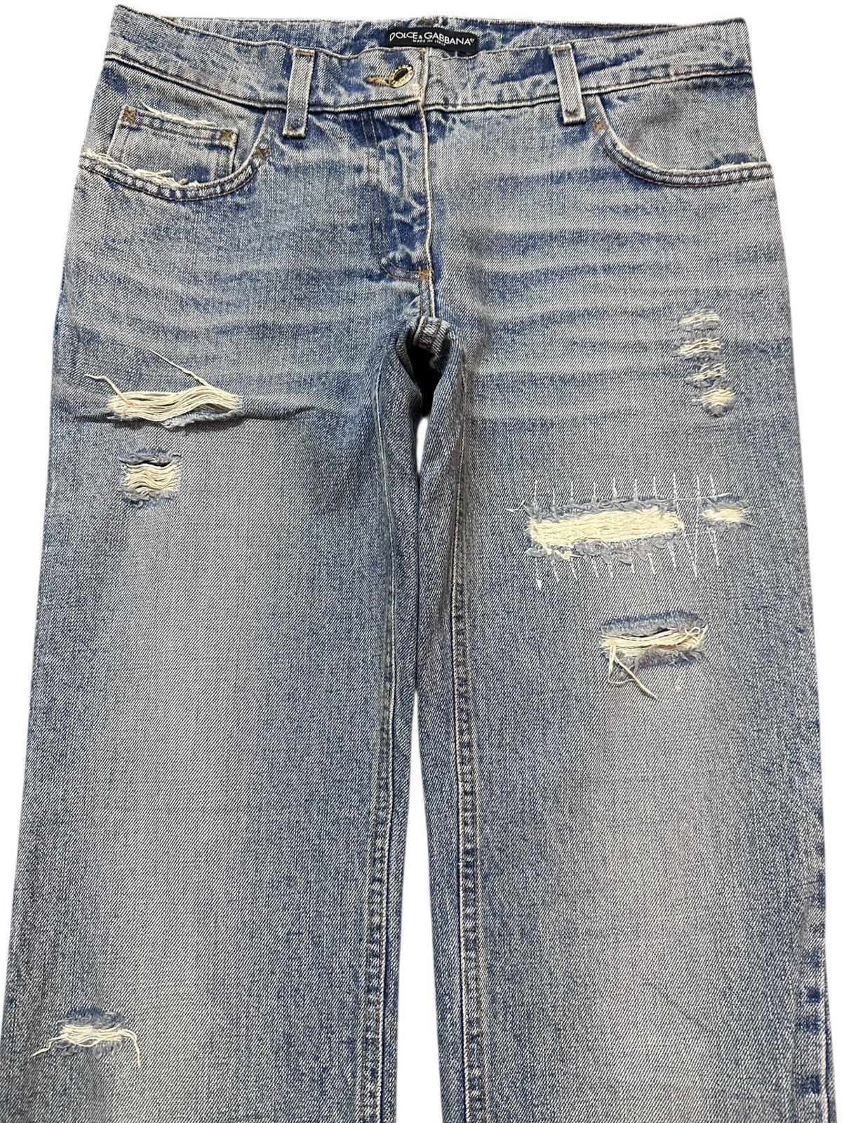 Dolce & Gabbana Vintage Dolce&Gabbana For Lefty People Distressed Denim Size US 30 / EU 46 - 2 Thumbnail