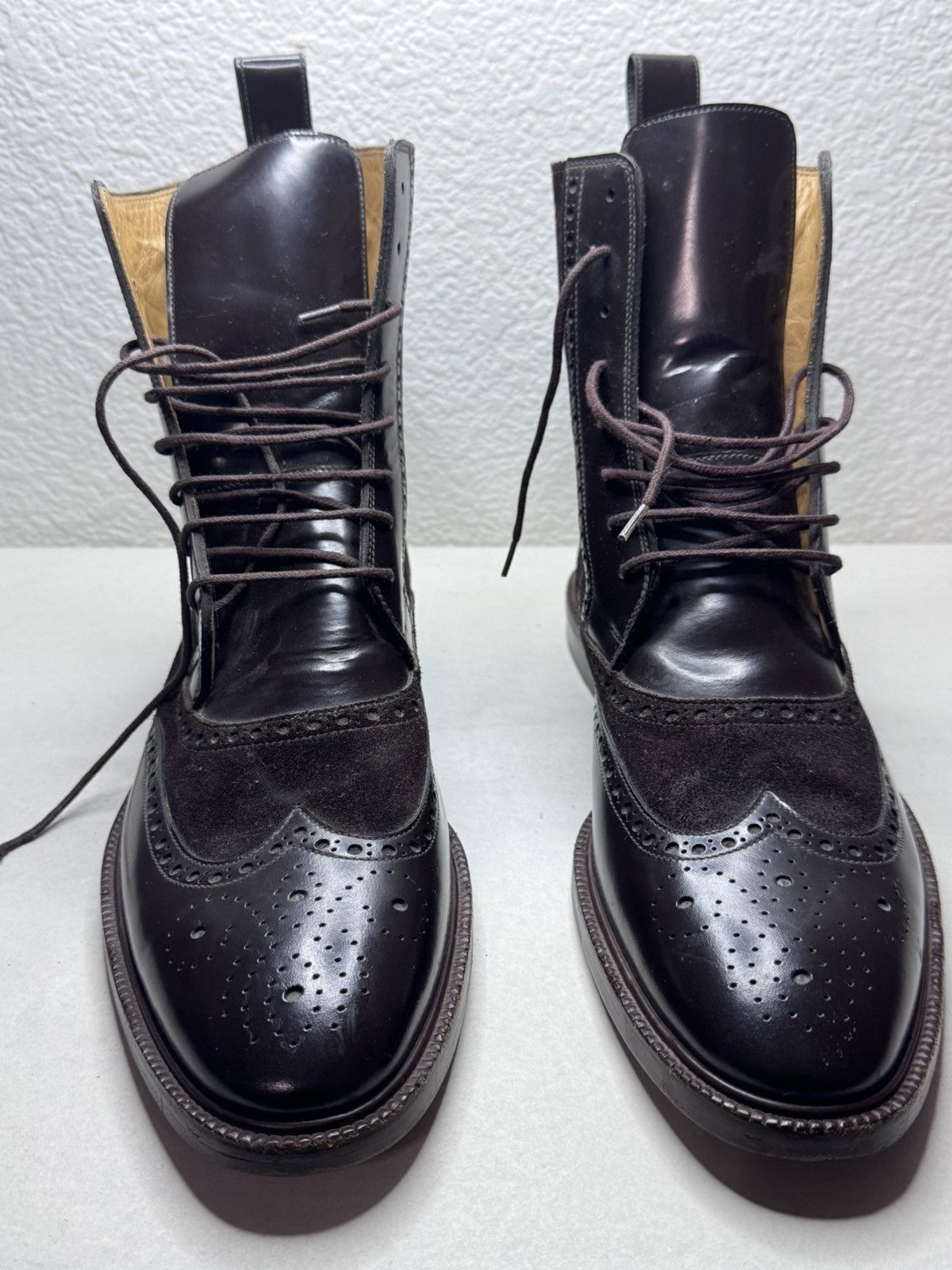 Gucci Gucci wingtip lace up boots Size US 8.5 / EU 41-42 - 1 Thumbnail