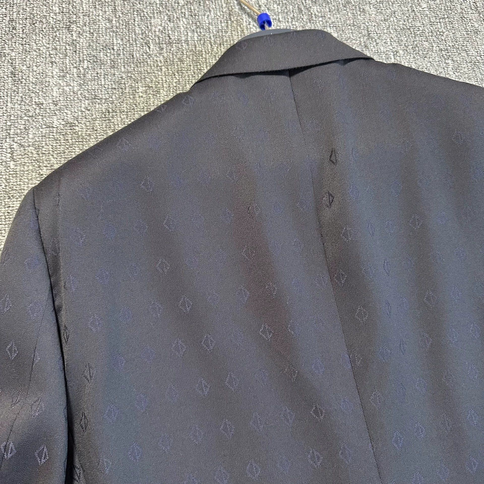 Dior dior dark pattern logo wool suit jacket Size US L / EU 52-54 / 3 - 6 Thumbnail