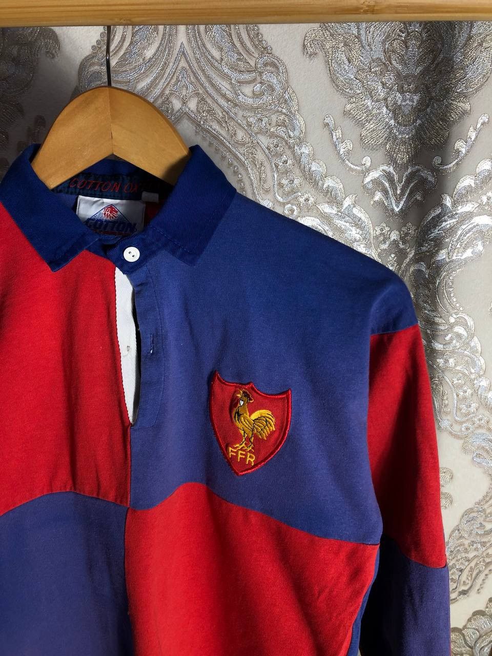 Cotton Traders × Vintage VERY RARE COTTON OXFORD FRANCE RETRO RUGBY JERSEY Y2K 90s Size US S / EU 44-46 / 1 - 2 Thumbnail