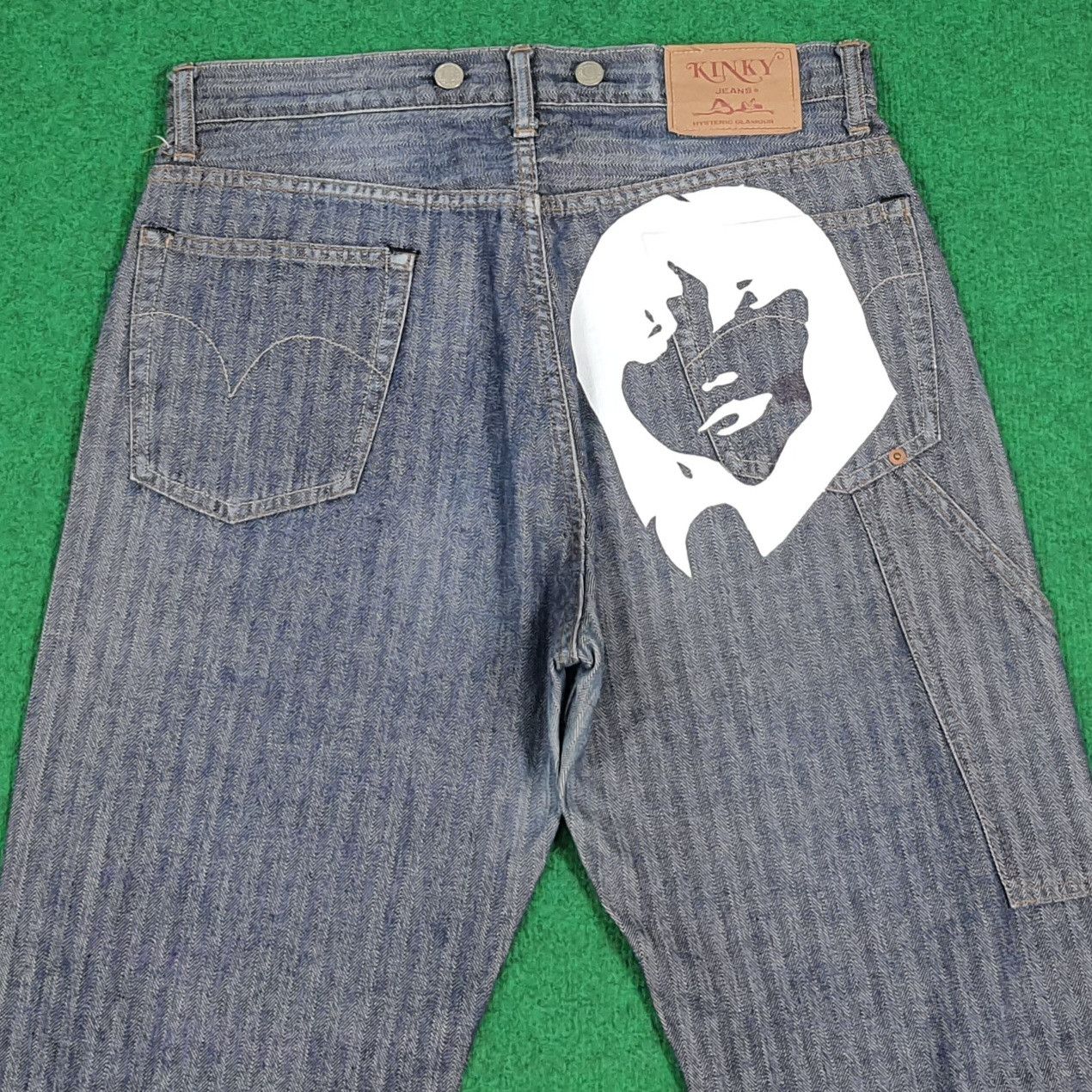 Hysteric Glamour Vintage Hysteric Glamour Kinky Custom Logo Jeans C280N31 Size US 32 / EU 48 - 2 Thumbnail