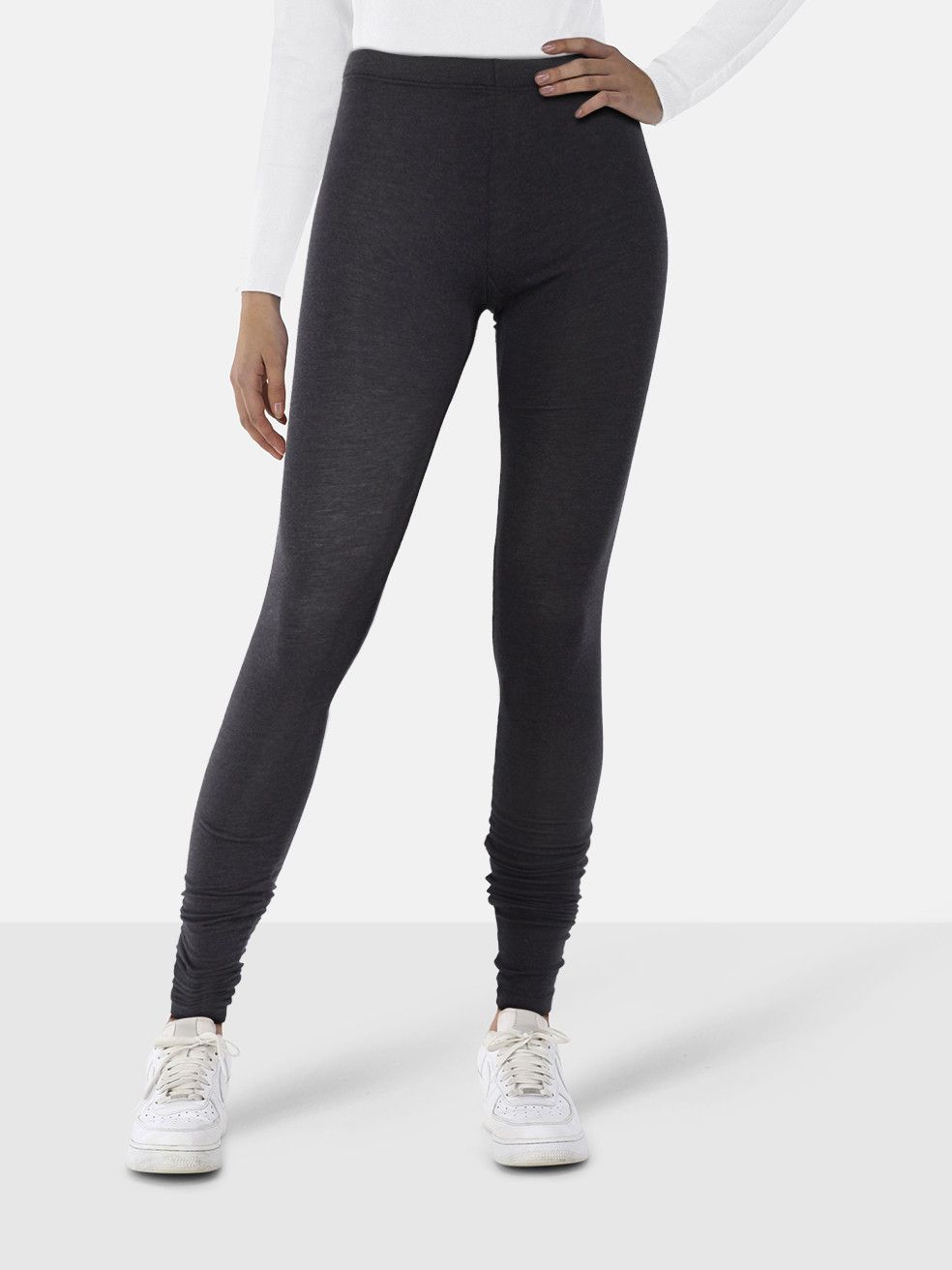 Rick Owens Grey Low Rise Stretchy Leggings Size 28" / US 6 / IT 42 - 1 Thumbnail