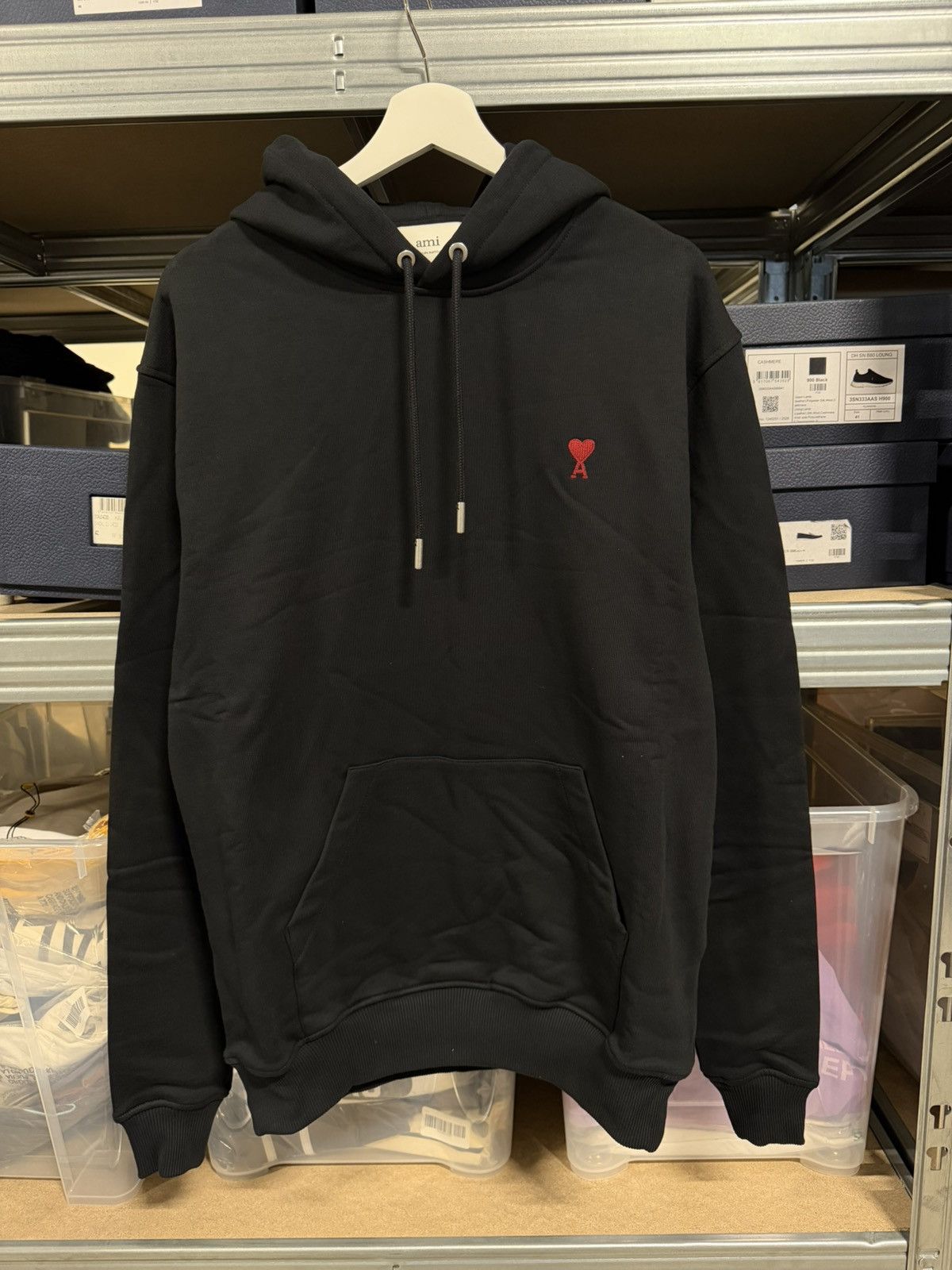 AMI Ami Paris Logo Hoodie NEW Size US L / EU 52-54 / 3 - 1 Thumbnail