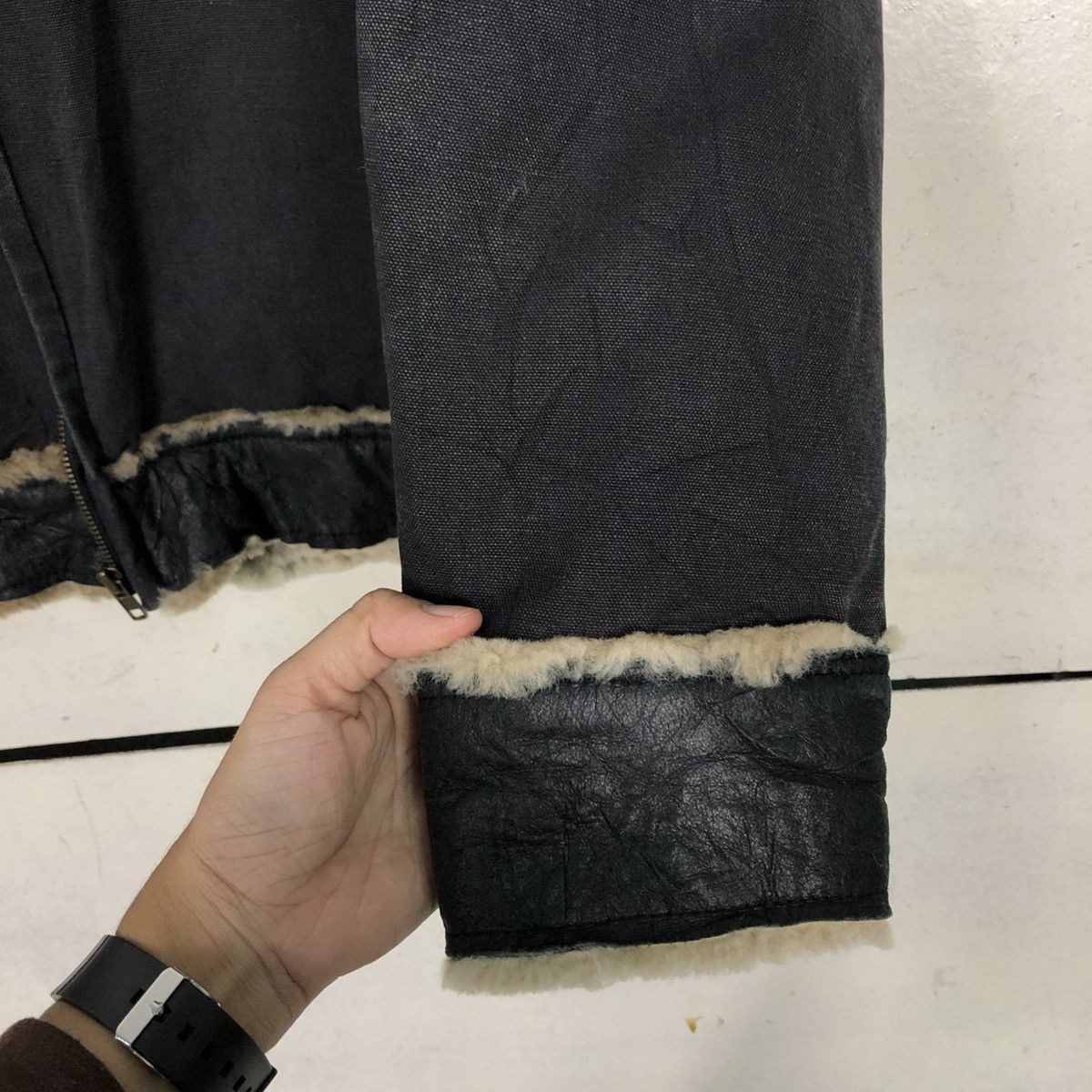 Beams Japan 🔥VINTAGE CHORE JACKET BEAMS MINK FUR BLANKET ISSEY MIYAKE Size US L / EU 52-54 / 3 - 17 Thumbnail