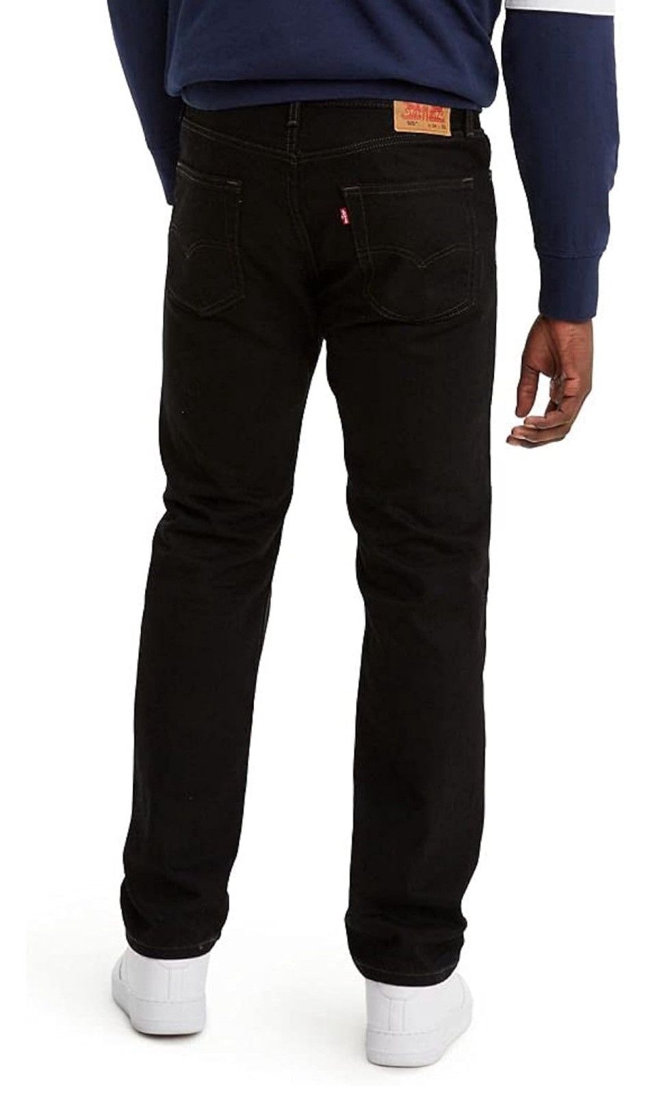 Levi's Black Levi's Men's 505 Regular Fit Jeans 33x34 Size US 33 - 2 Thumbnail