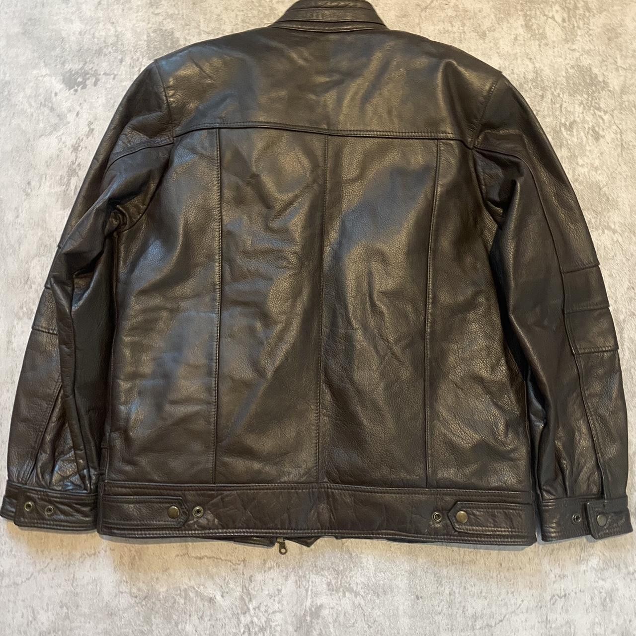 Other Black leather jacket with multiple pockets and zippers \ Size US XL / EU 56 / 4 - 3 Thumbnail