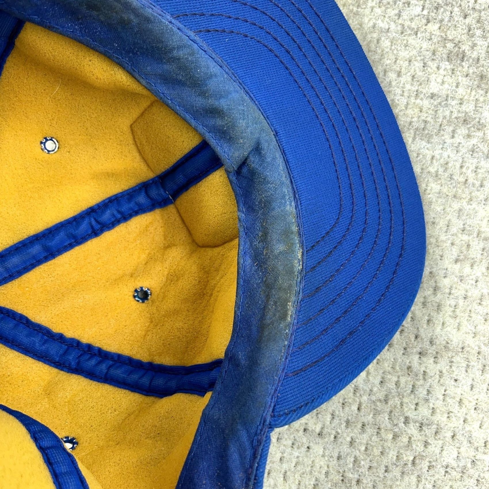 Vintage VINTAGE Ashland Petroleum Trucker Hat Cap Snapback Made In USA 80s Patch Oil Gas Blue One Size Mens Adjustable Breathable Twill Cotton Polyester Hat Size ONE SIZE - 7 Thumbnail
