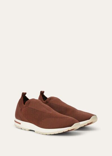 Loro Piana o1w1db10725 FAI4815 360 LP Flexy Walk Sneakers in Moka Brown Size US 7 / EU 40 - 3 Thumbnail