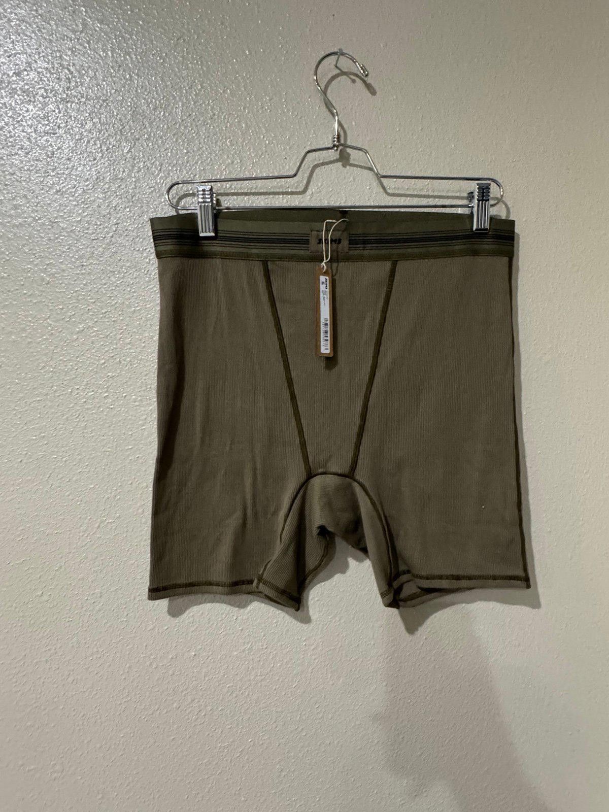 Kim Kardashian Skims Cotton rib Boxers Army Size 36" / US 14 / IT 50 - 2 Thumbnail