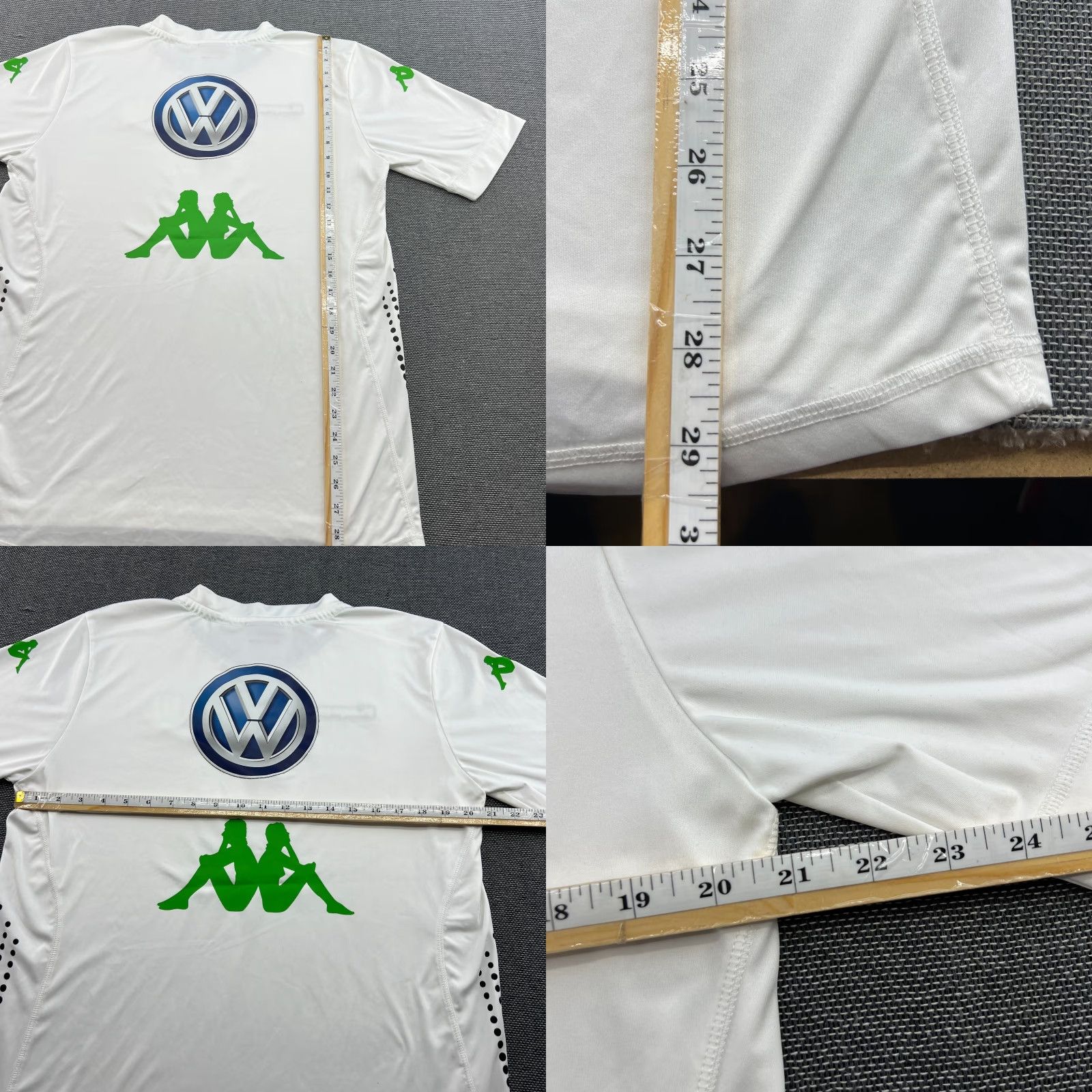 Kappa Kappa Football Shirt Mens Large White VFL Wolfsburg 2014 2015 Training Jersey Moisture Wicking Quick Dry Size US L / EU 52-54 / 3 - 8 Thumbnail