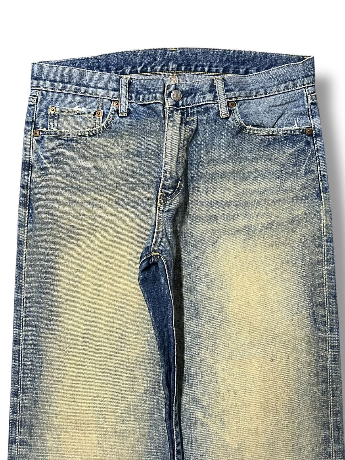 Uniqlo Loose Uniqlo S-002 Vintage Japan - Faded Mud Wash Jeans Size US 35 - 4 Thumbnail