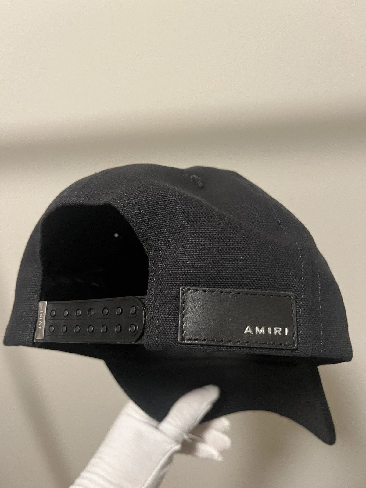 Amiri Black Staggered 'AMIRI' Canvas Cap Size ONE SIZE - 5 Thumbnail
