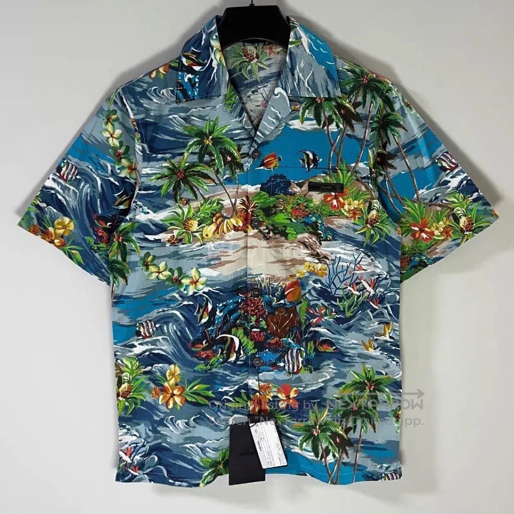 Prada Prada Beach Painting shirt. Size US XS / EU 42 / 0 - 1 Thumbnail