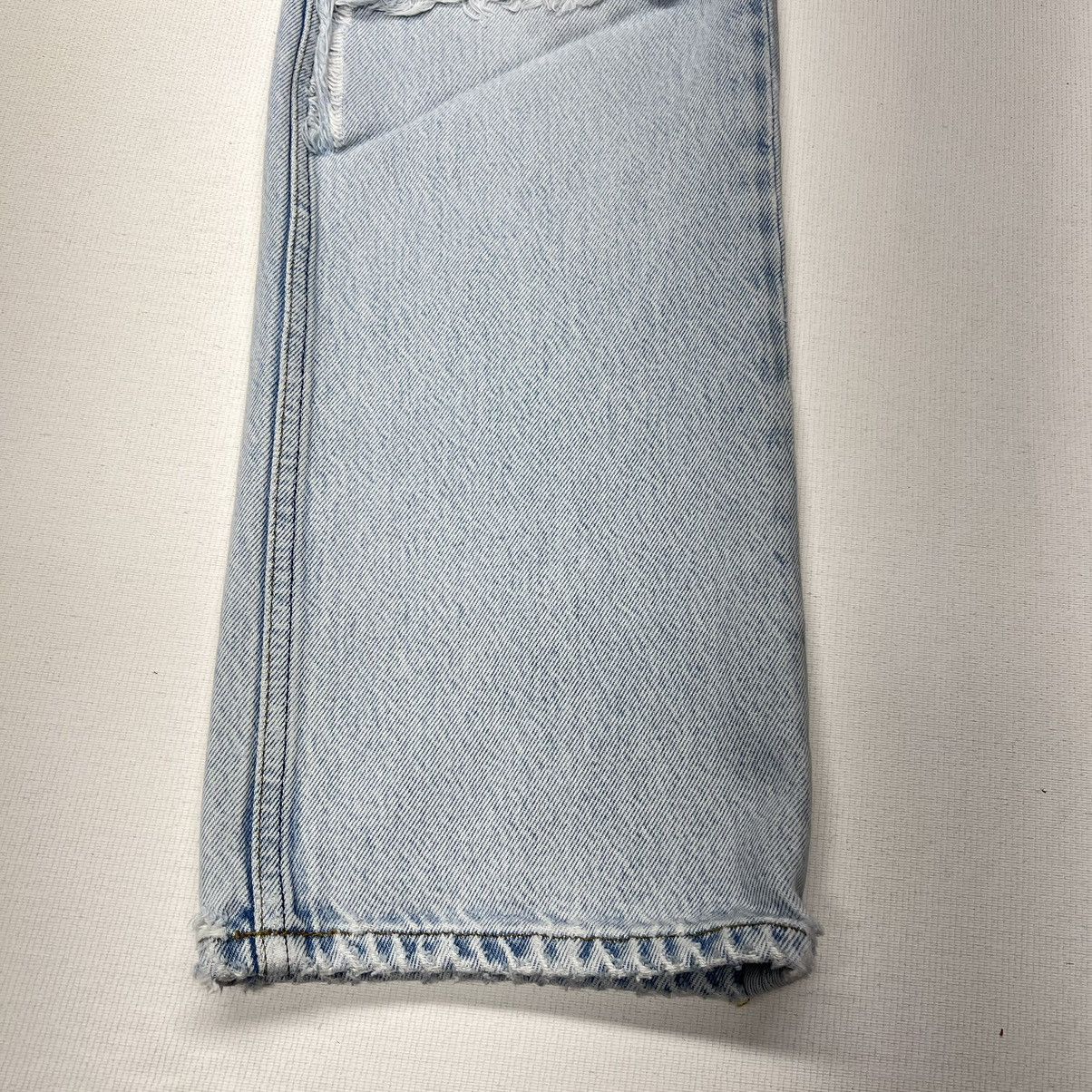 Reformation Reformation Jeans Blue Cynthia High Rise Relaxed Denim Rip Size 29" - 2 Thumbnail