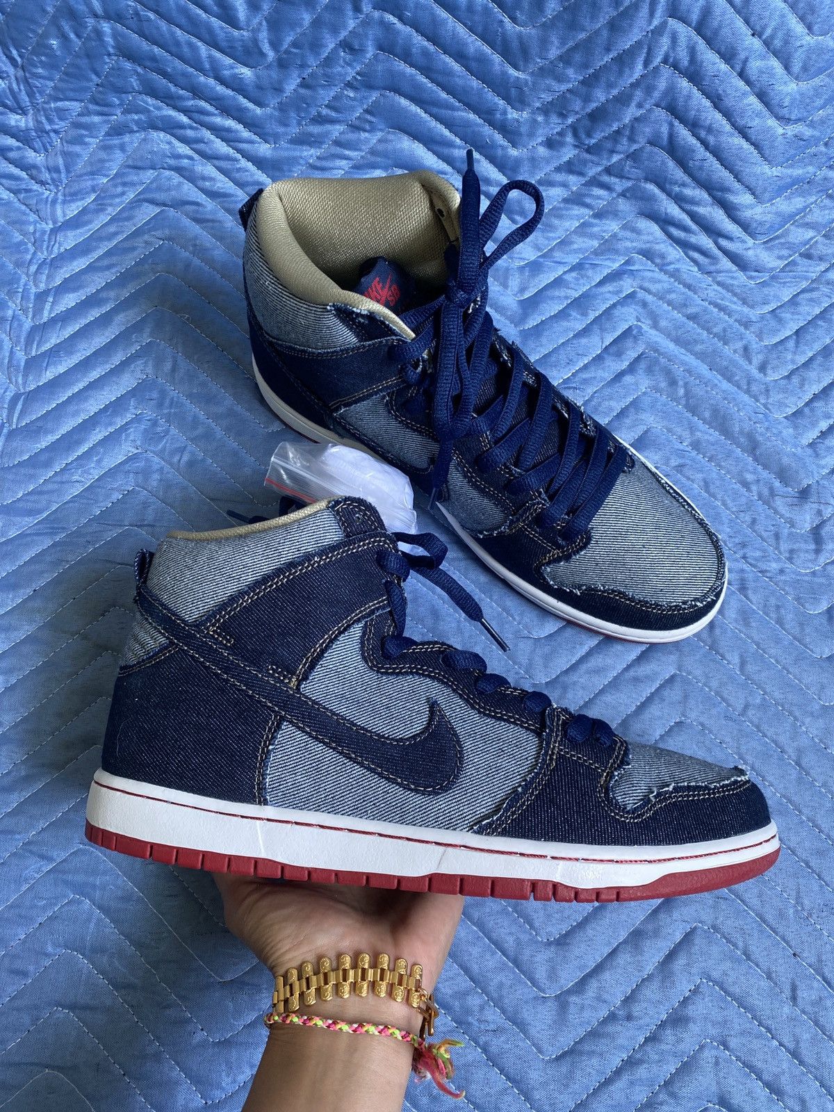 Nike Sb Dunk High Reese Forbes Denim | Grailed