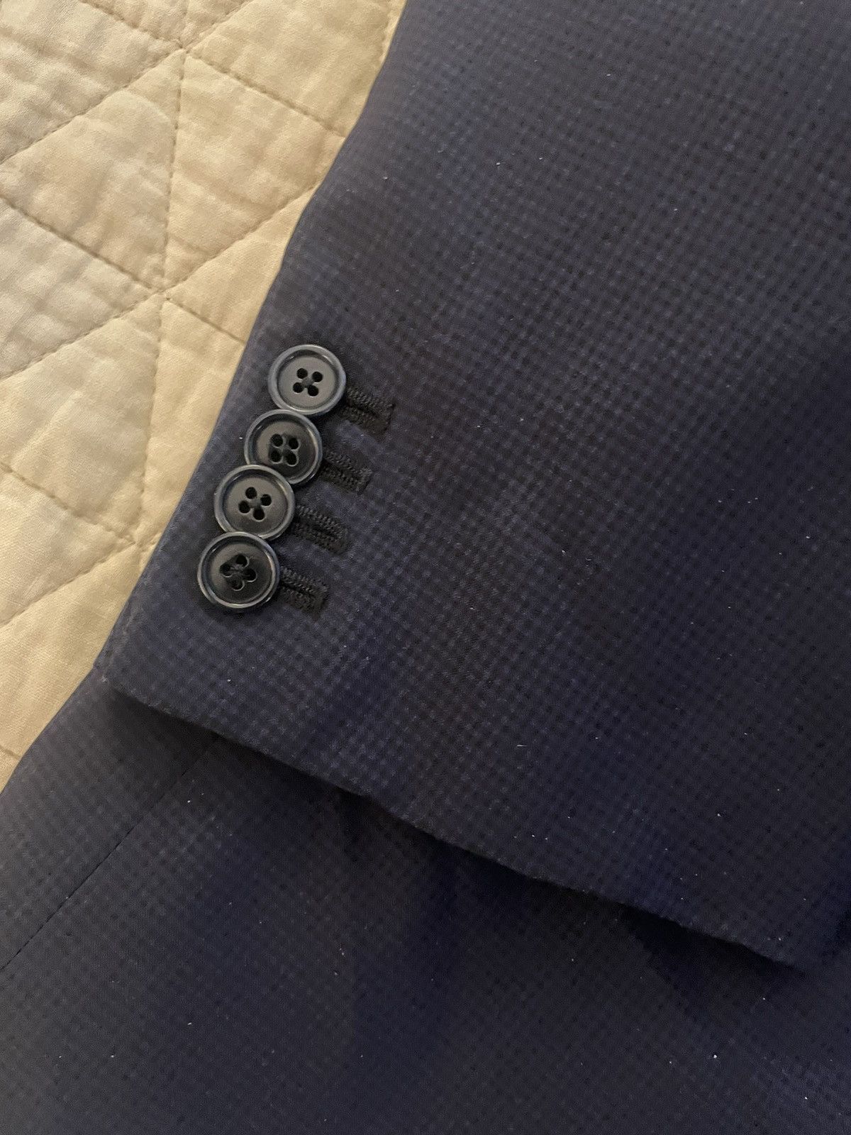 Ermenegildo Zegna Trofeo 600 Micro Check Jacket Size 46L - 8 Thumbnail