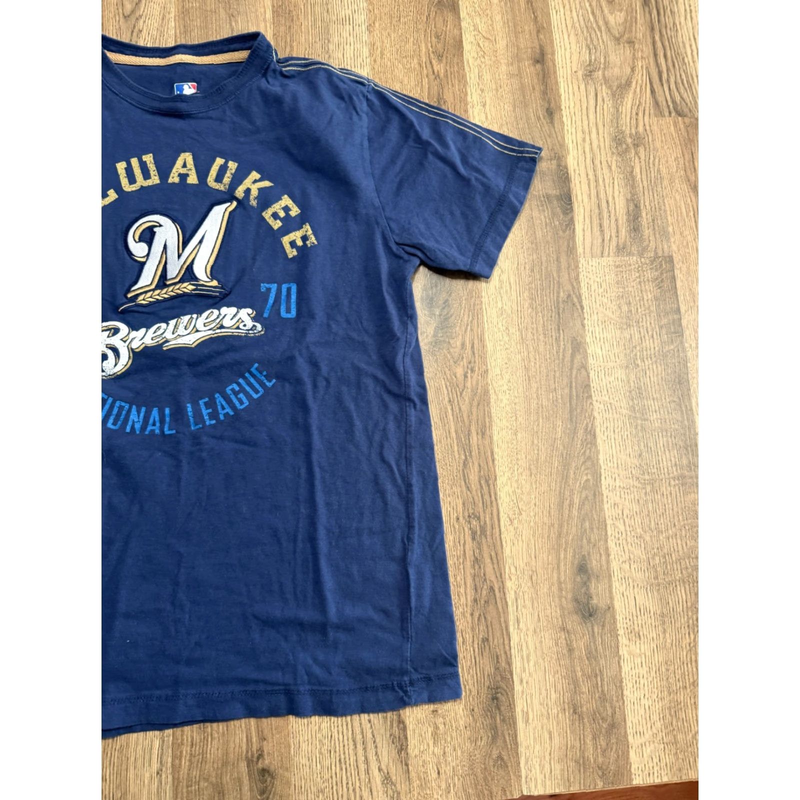 NBA Genuine Merchandise Shirts Women's Medium Blue NBA Milwaukee Brewers Casual T-Shirt Size M / US 6-8 / IT 42-44 - 3 Thumbnail