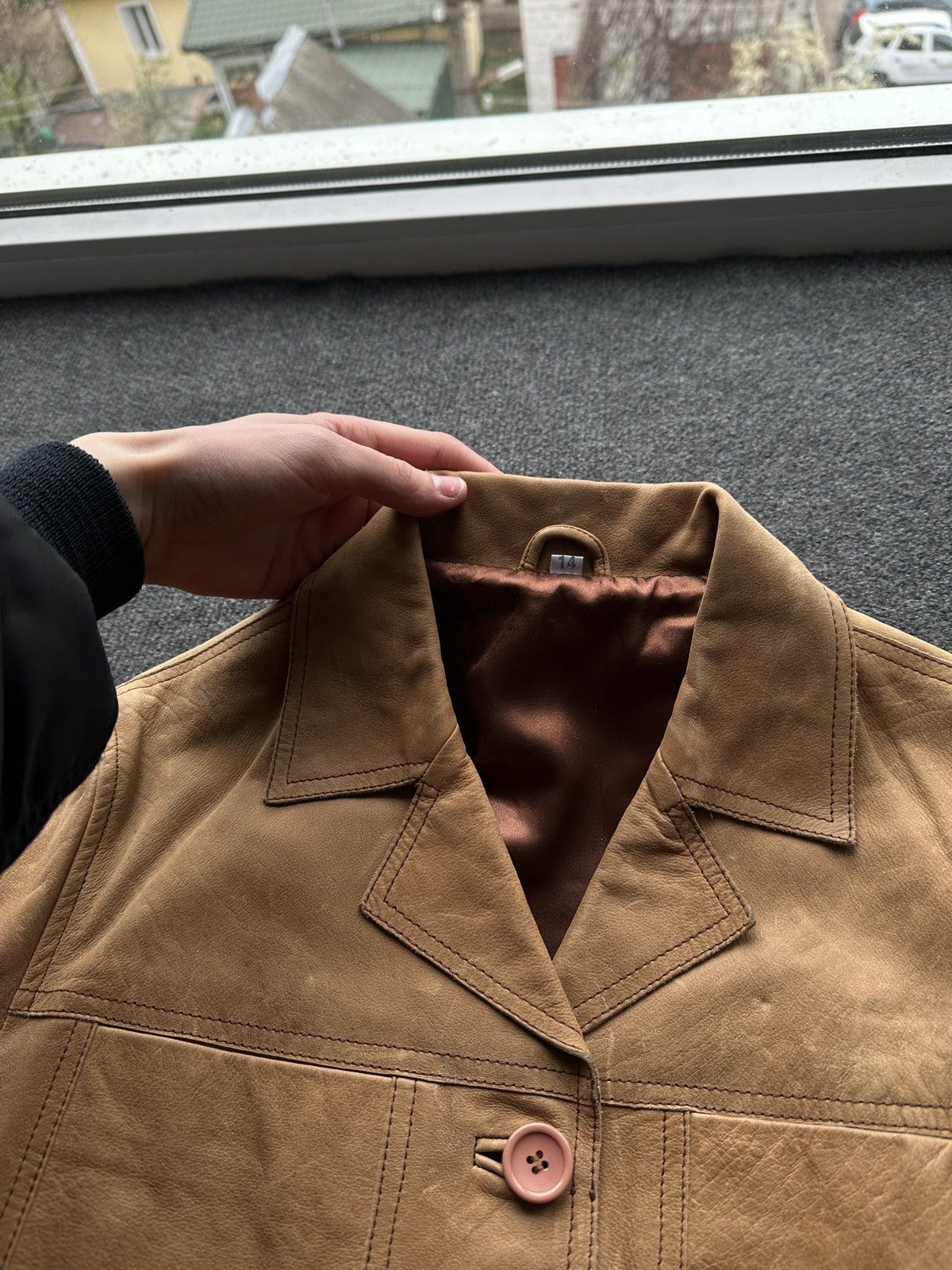 Other 🚨VNTG LEATHER JACKET AVANT GARDE WESTERN BROWN MOTO Size US M / EU 48-50 / 2 - 8 Thumbnail
