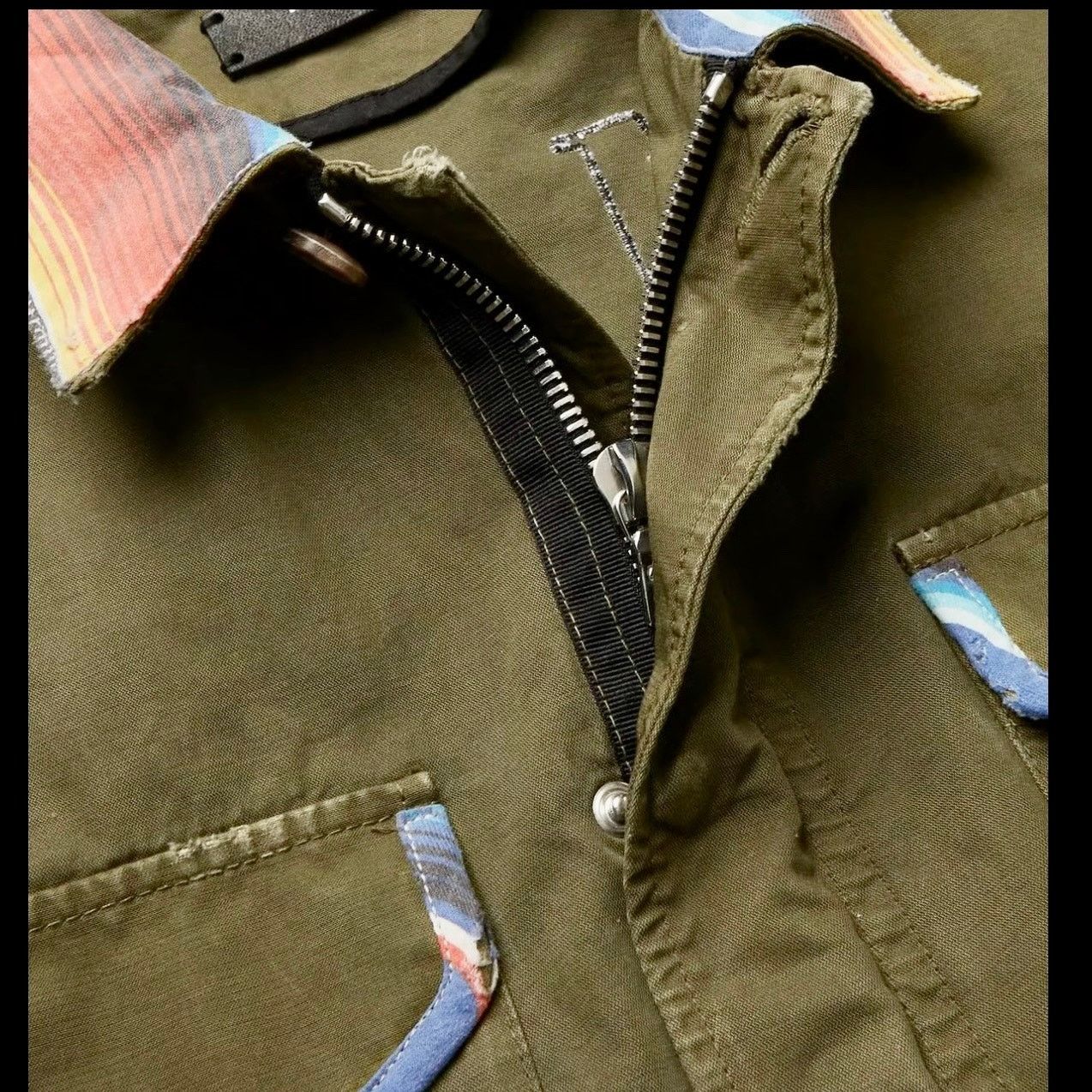 Amiri AMIRI: Men's Olive Baja M65 Overshirt Jacket - Size 46 Size US S / EU 44-46 / 1 - 2 Thumbnail