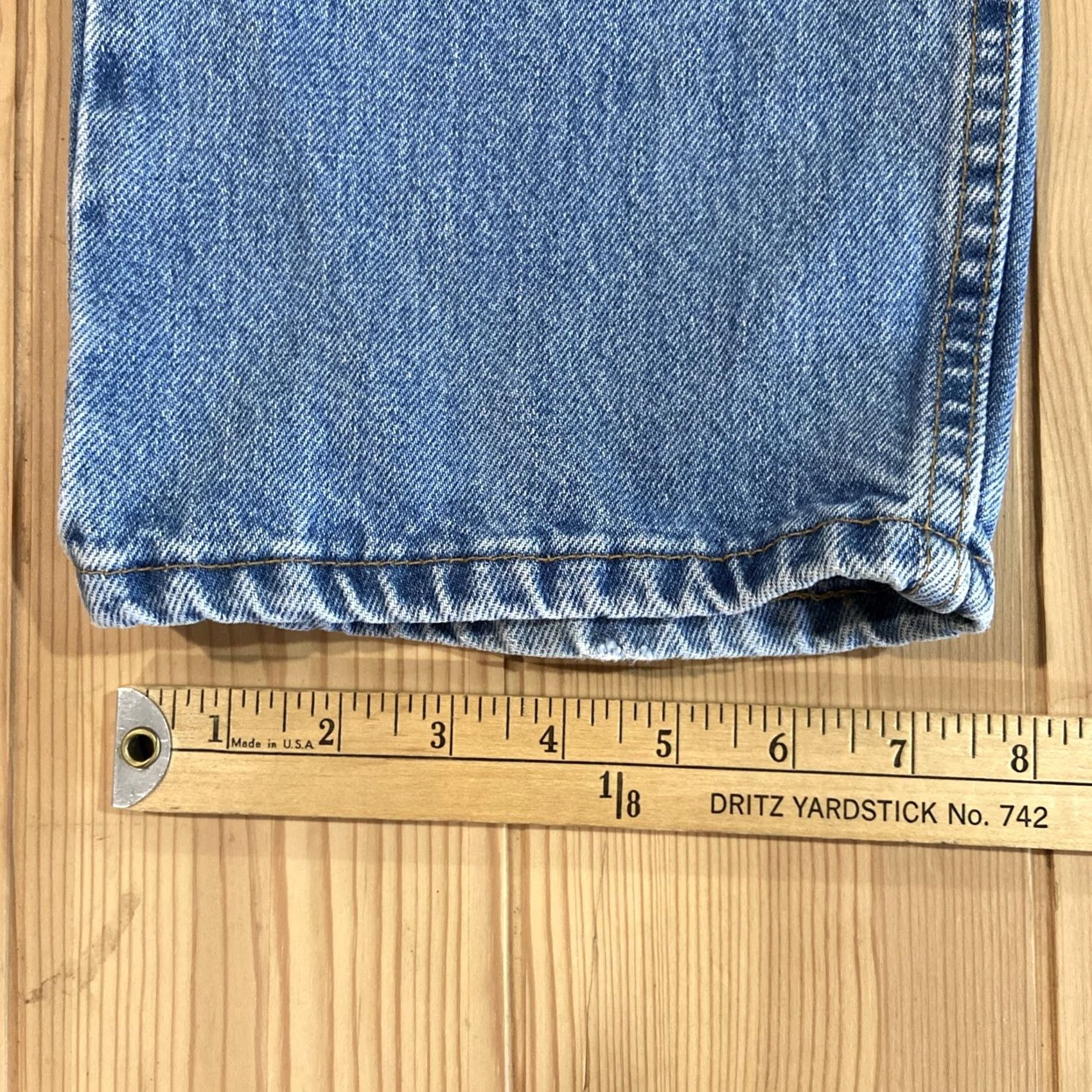 Levi's VINTAGE Levi's 505 Jeans Mens 38x34 Blue 100% Cotton Denim Regular Fit Straight 5-Pocket USA Made In USA Jeans Mens Blue 34x34? Size US 38 / EU 54 - 7 Thumbnail
