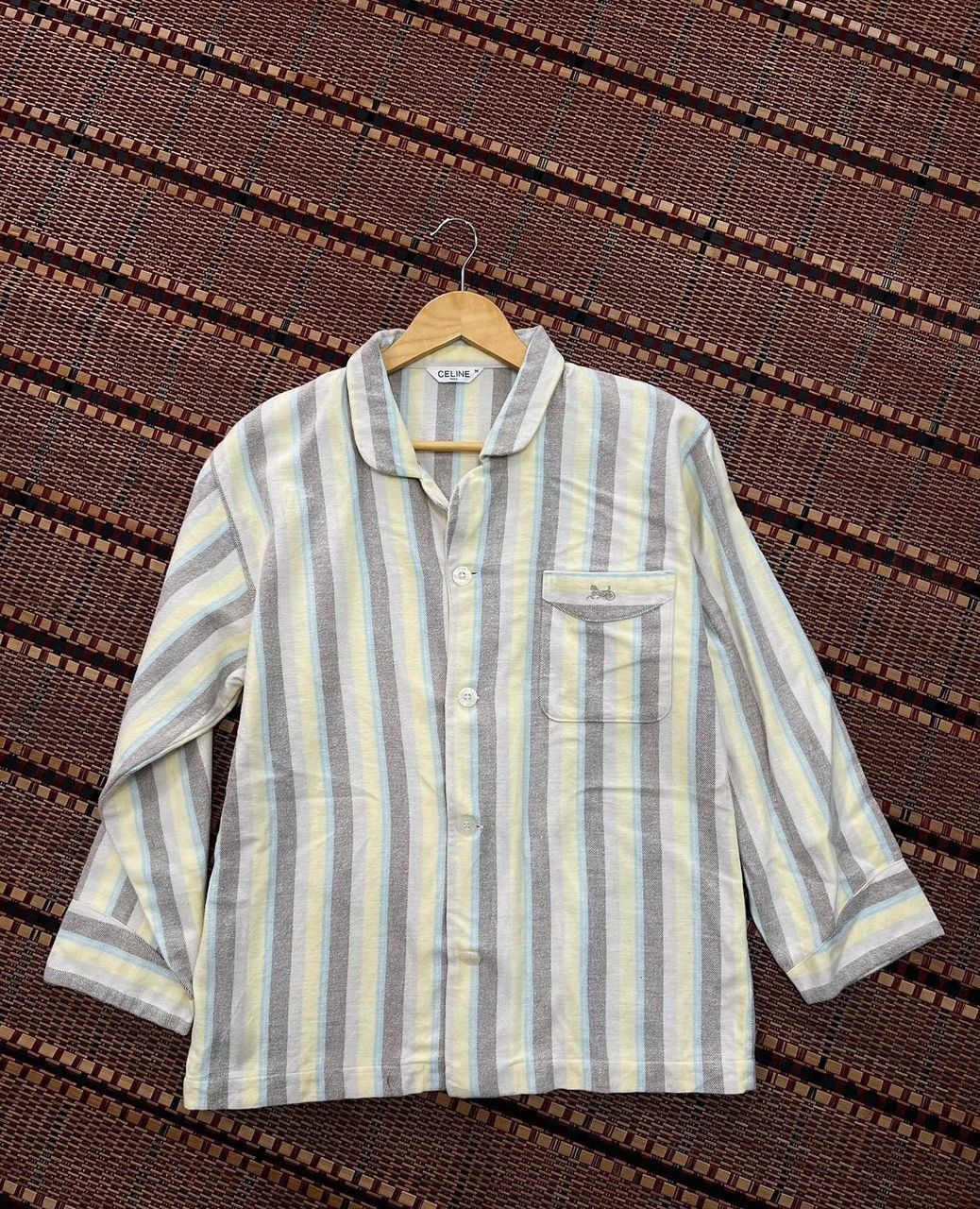 Celine Celine Button Up Pyjamas Shirt Size US M / EU 48-50 / 2 - 5 Thumbnail