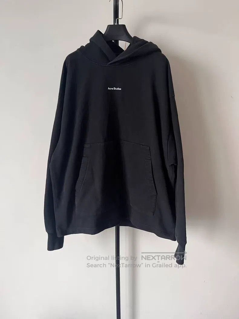 Acne Studios Logo water-washed distressed sports pullover