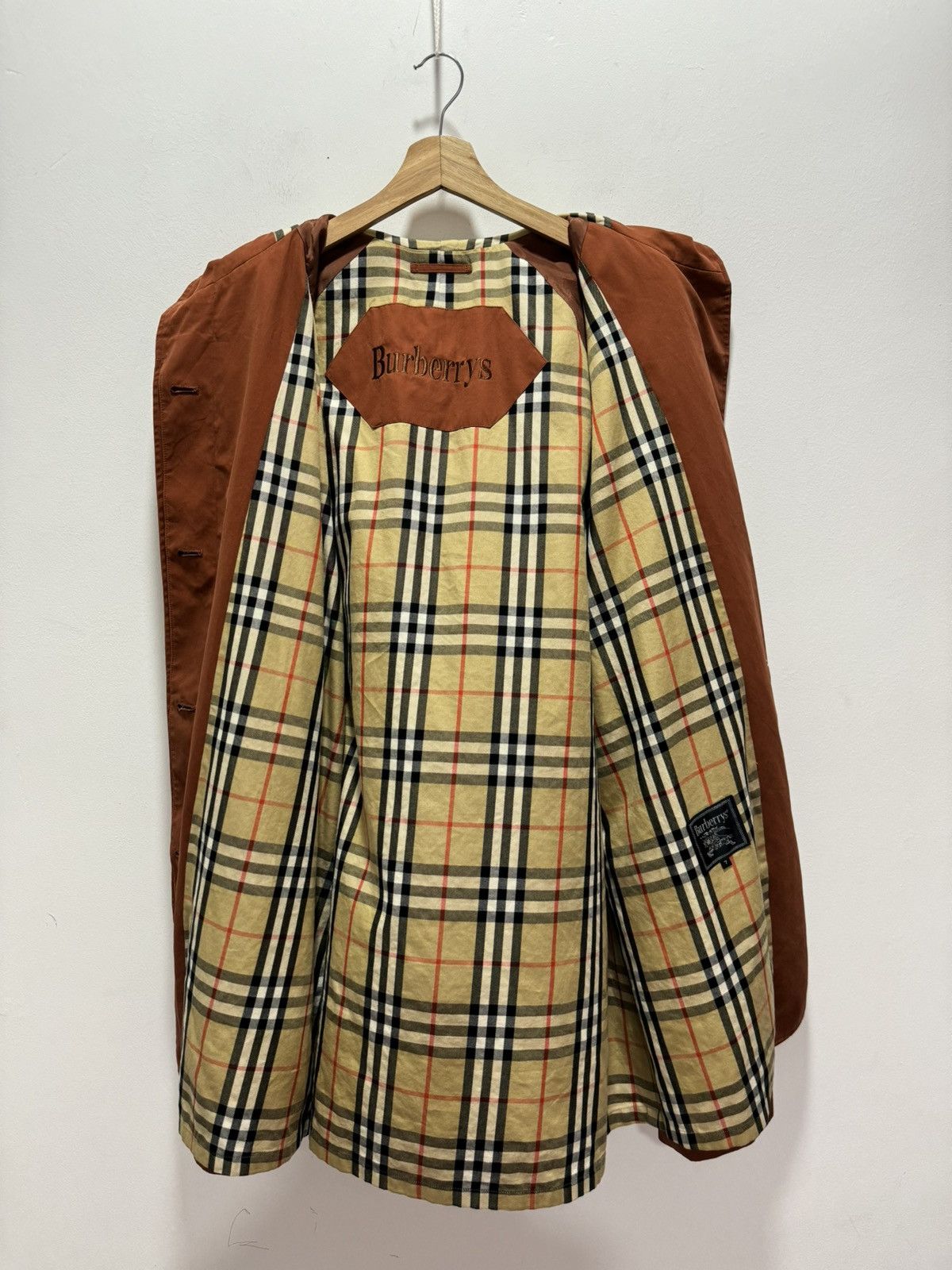 Burberry BURBERRY NOVACHECK LONG JACKET Size L / US 10 / IT 46 - 3 Thumbnail