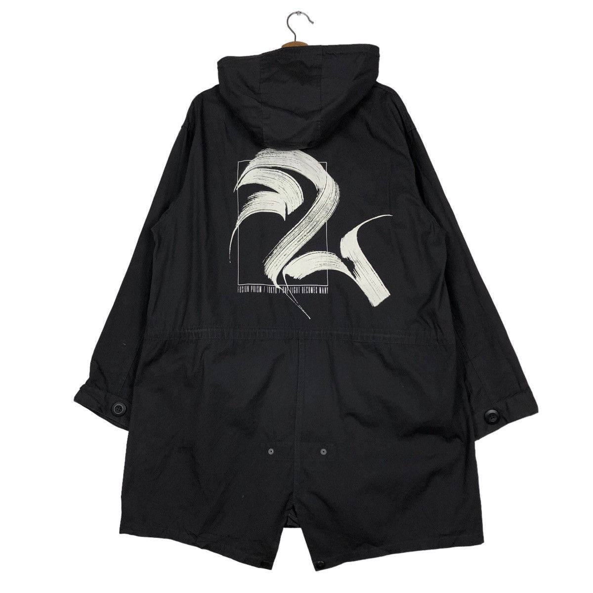Cartoon Network Vintage Fish Tail Parka Jacket Big Logo GU Japan Art Design Size US L / EU 52-54 / 3 - 1 Thumbnail