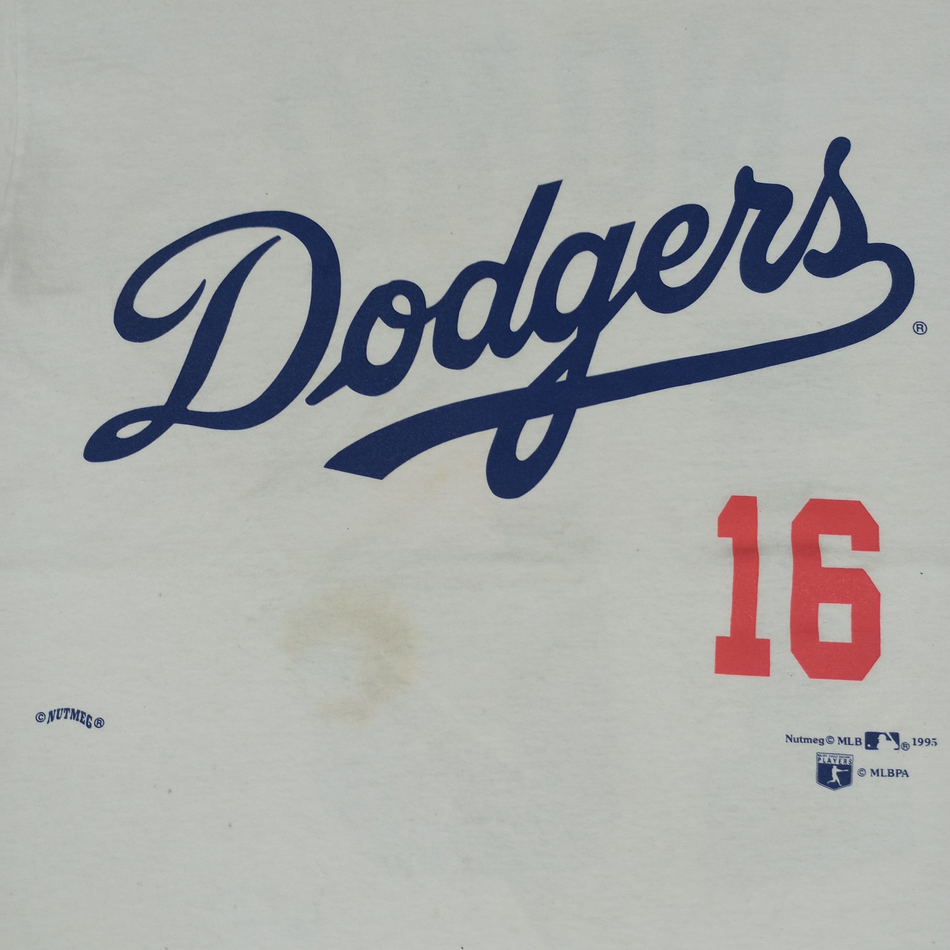 MLB × Vintage Dodgers Nomo 16 American Baseball Team Vintage Tshirt Size US L / EU 52-54 / 3 - 2 Thumbnail