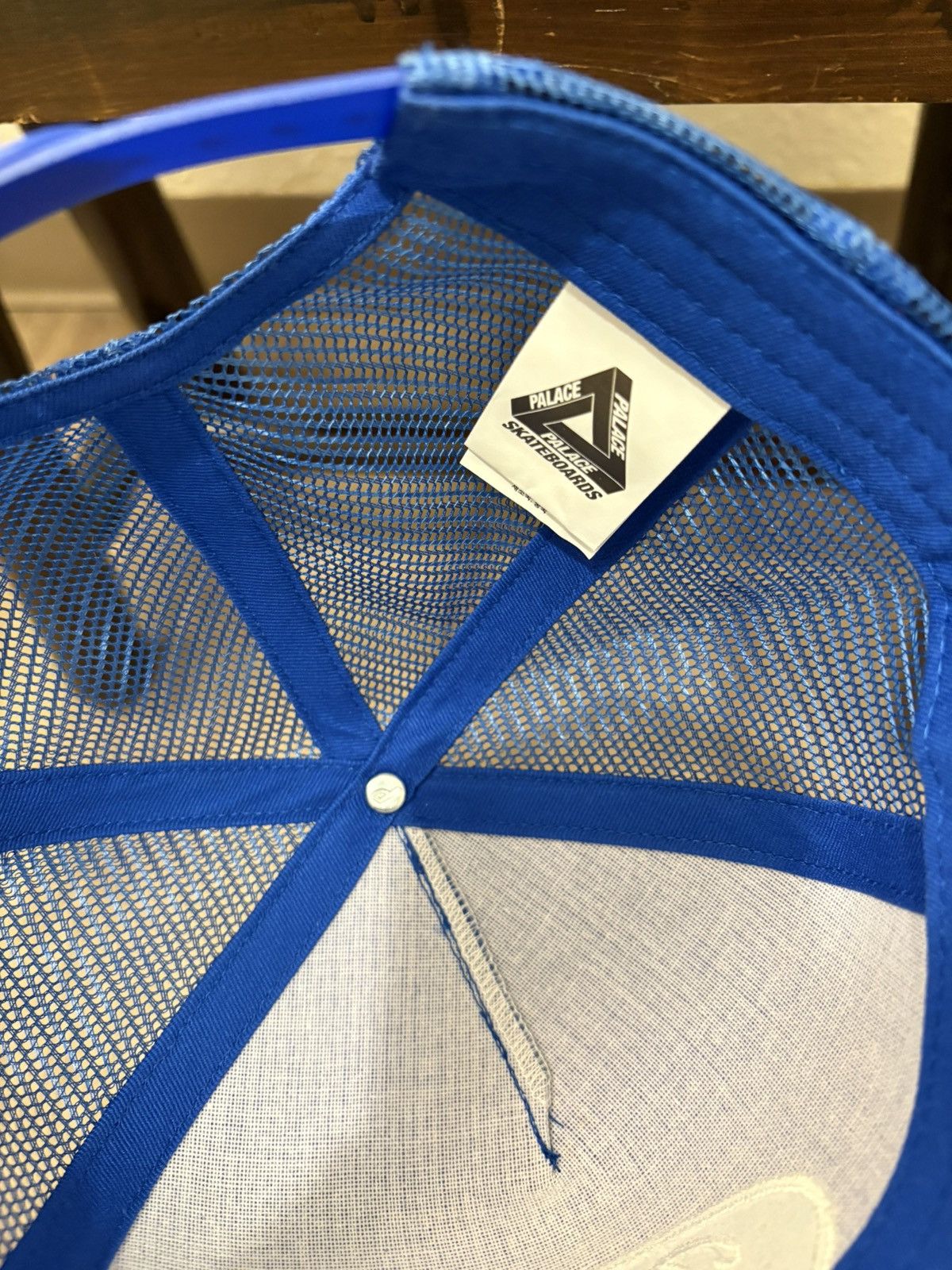 Palace Palace Smoked Trucker Hat Palatial Blue Size ONE SIZE - 3 Thumbnail