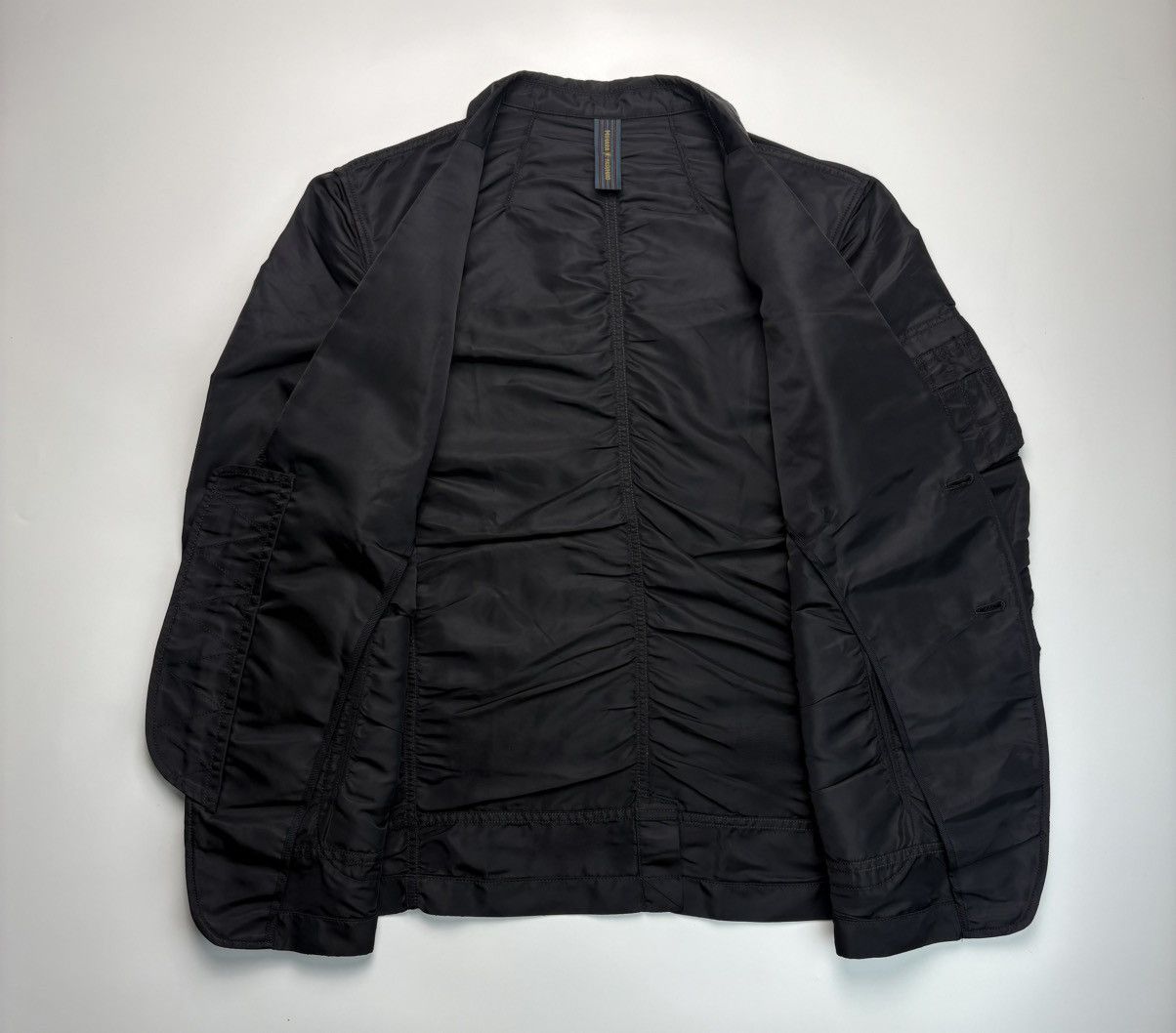Maison MIHARA YASUHIRO Archive Miharayasuhiro Black Nylon Blazer Jacket Size US S / EU 44-46 / 1 - 5 Thumbnail
