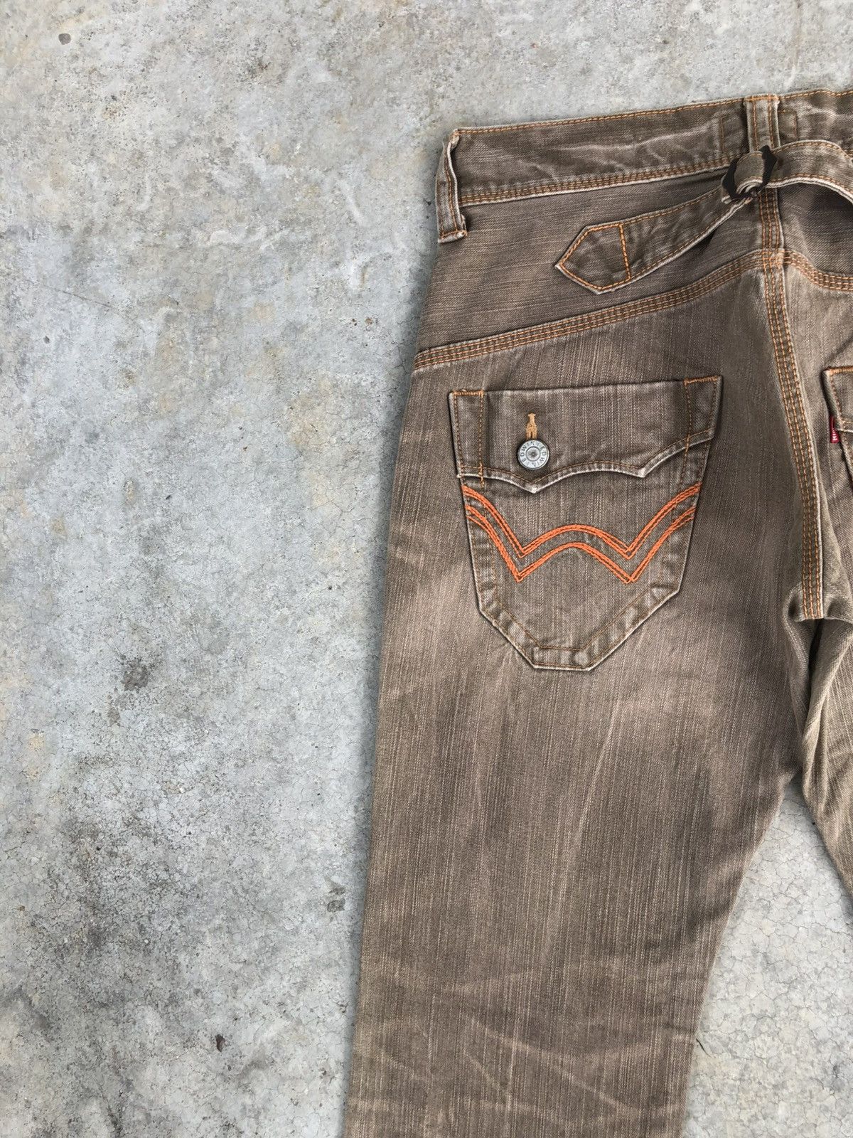 If Six Was Nine Japanese Edwin Exclusive Flared Jeans Bootcut Distressed Size US 31 - 9 Thumbnail